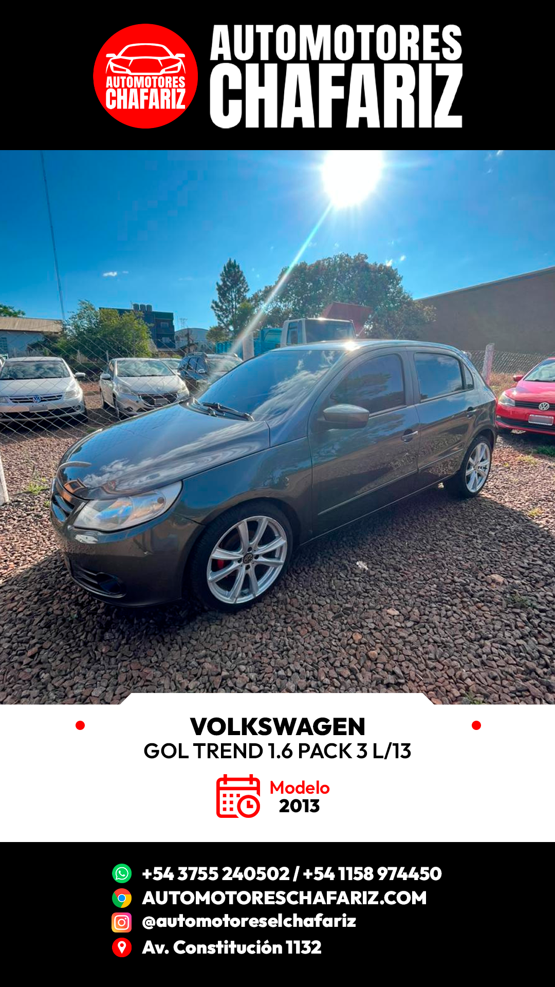 VOLKSWAGEN GOL TREND PACK 3 L/13