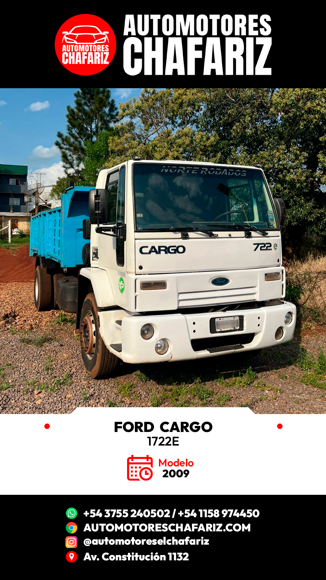 FORD CARGO 1722-E CUMMINS