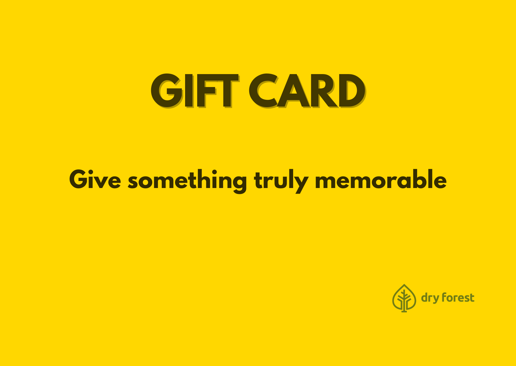 Dry Forest - Gold Card