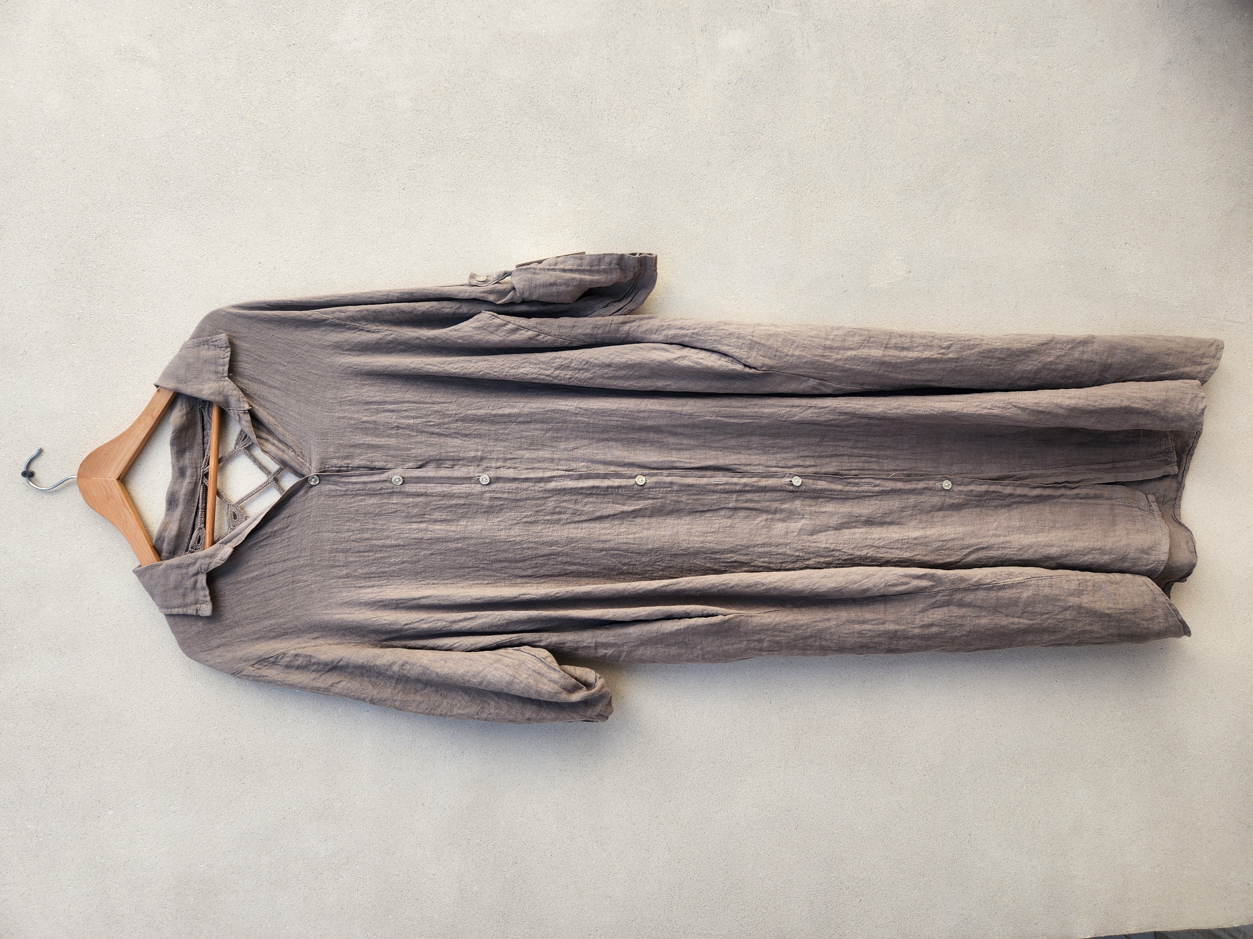 Vestido largo de lino