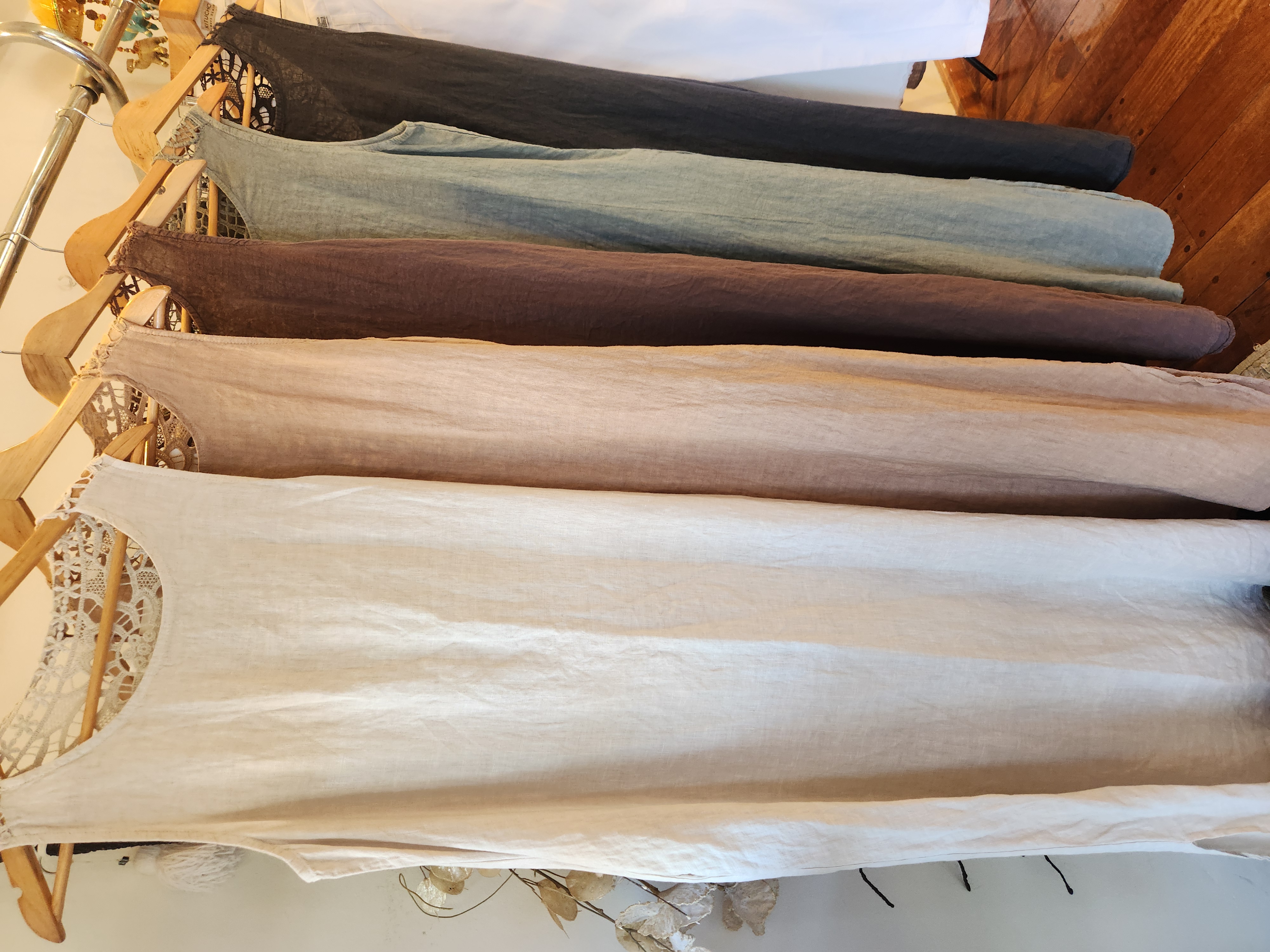 Vestidos de lino largo