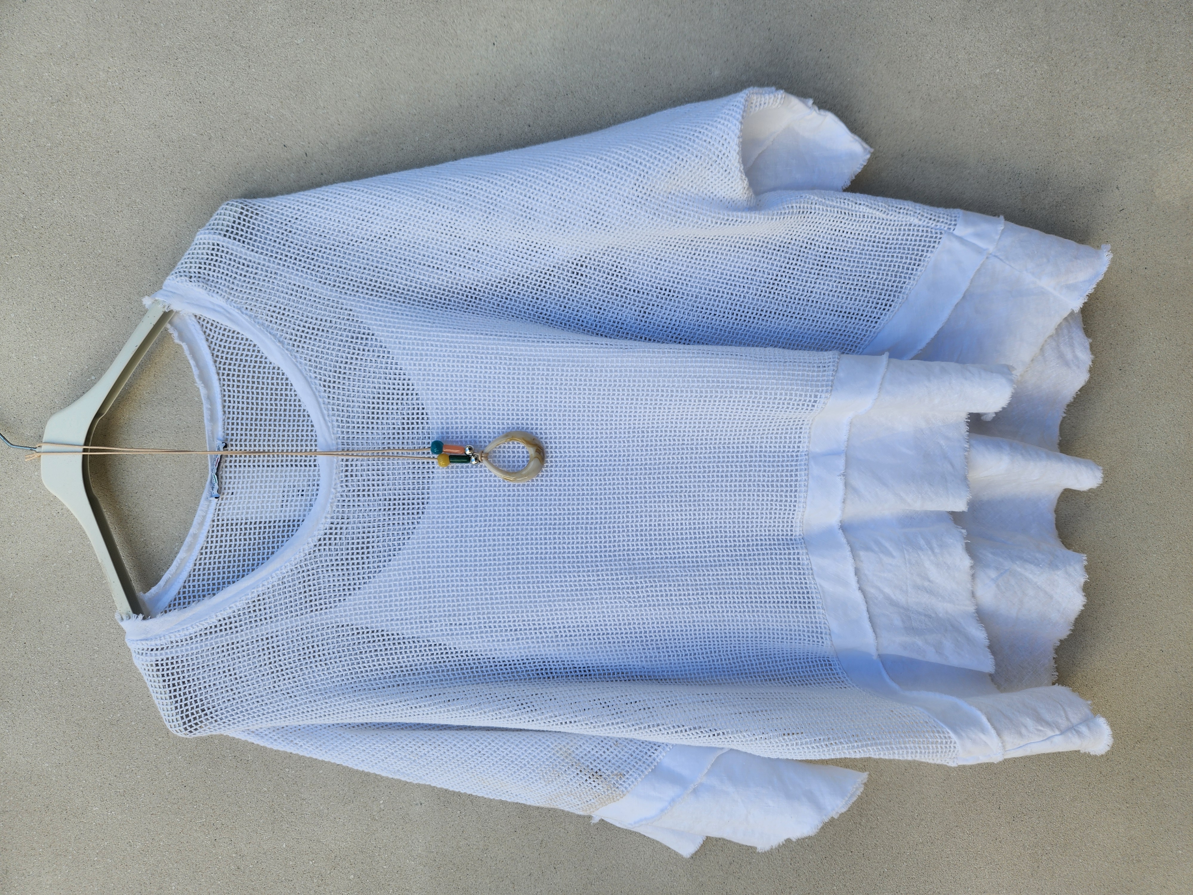 Blusa blanca puro algodón