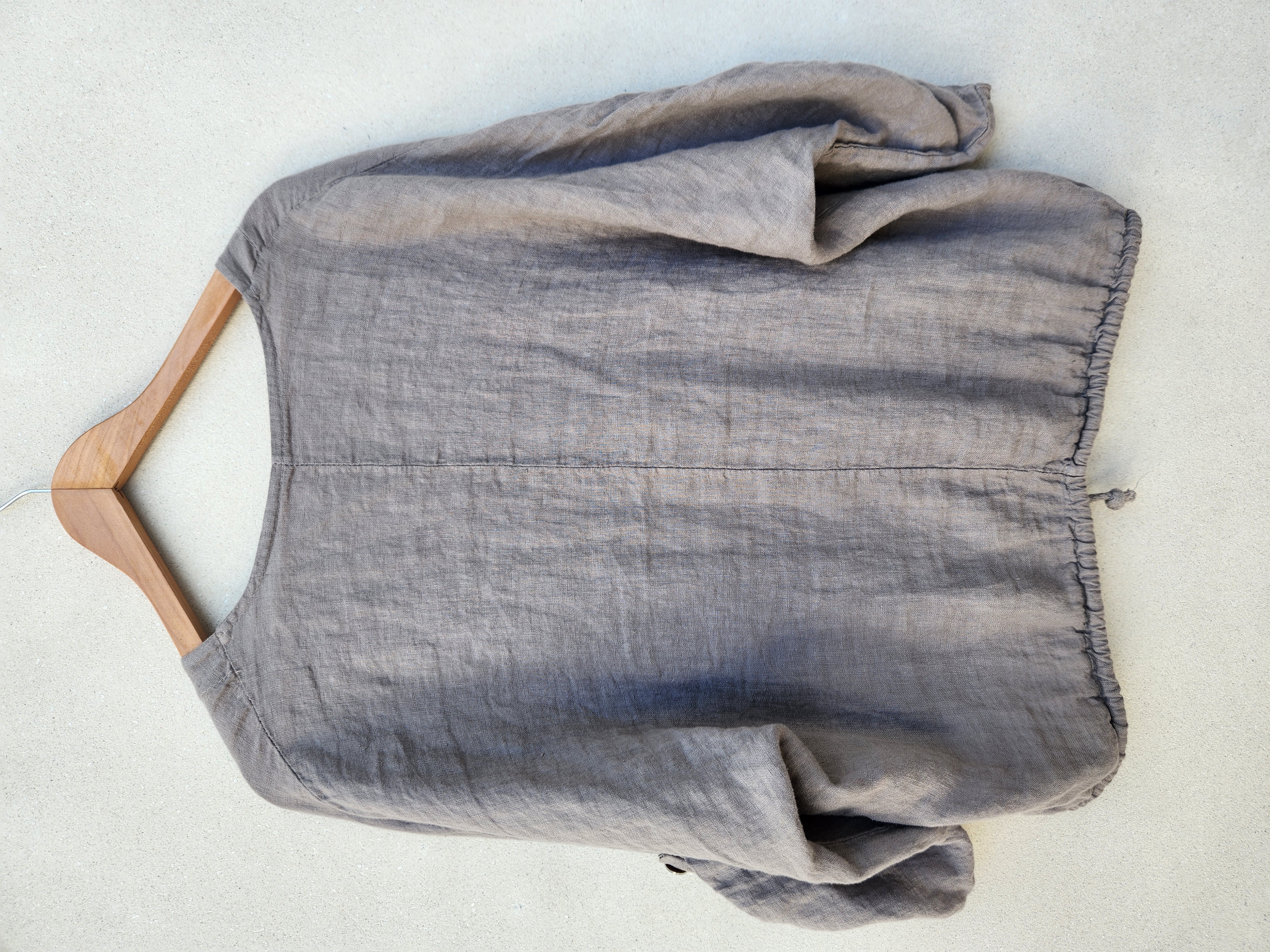 Blusa de lino Visón