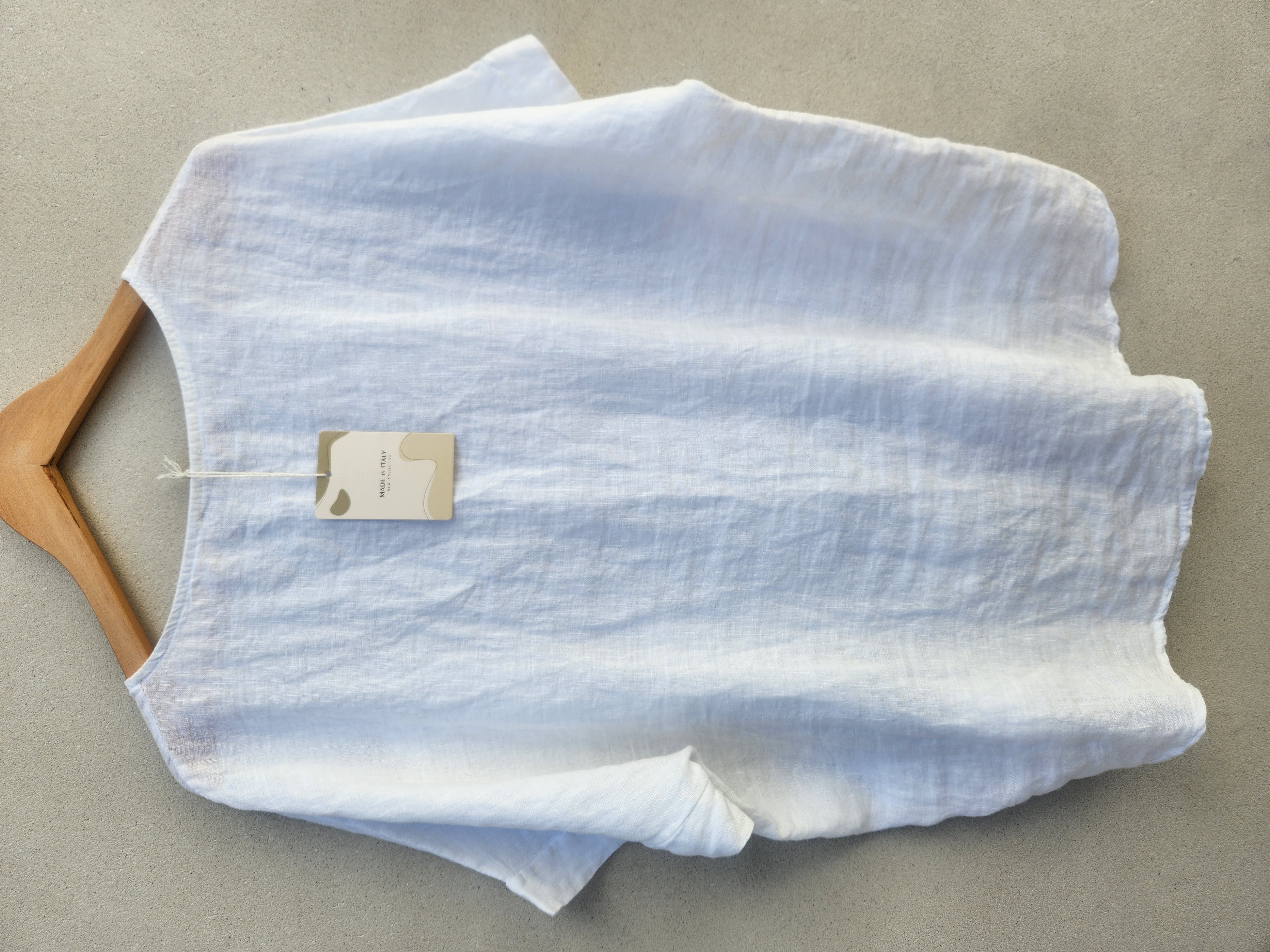 Blusa de lino blanca