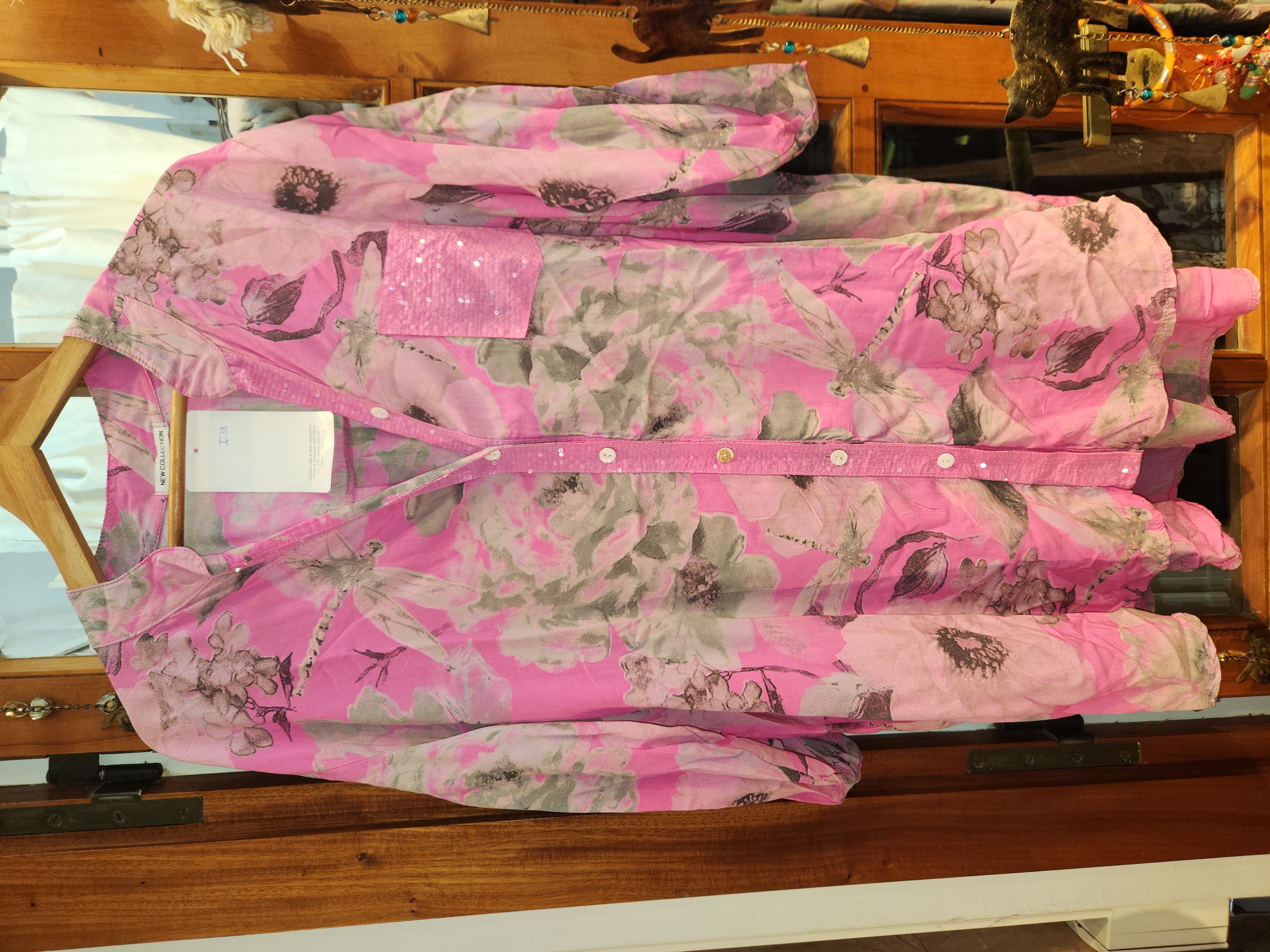 Camisa lirio rosa