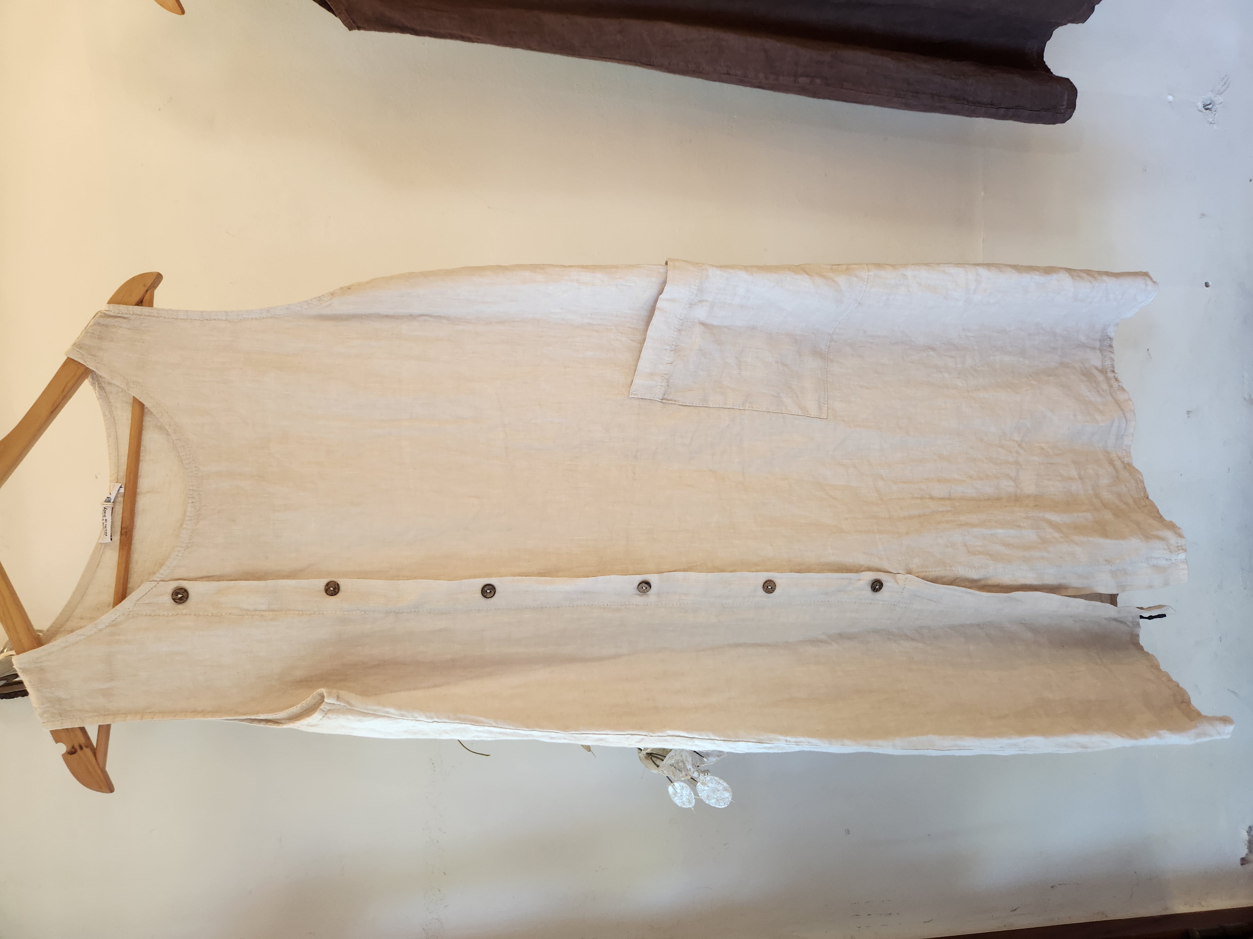 Vestido de lino sin mangas