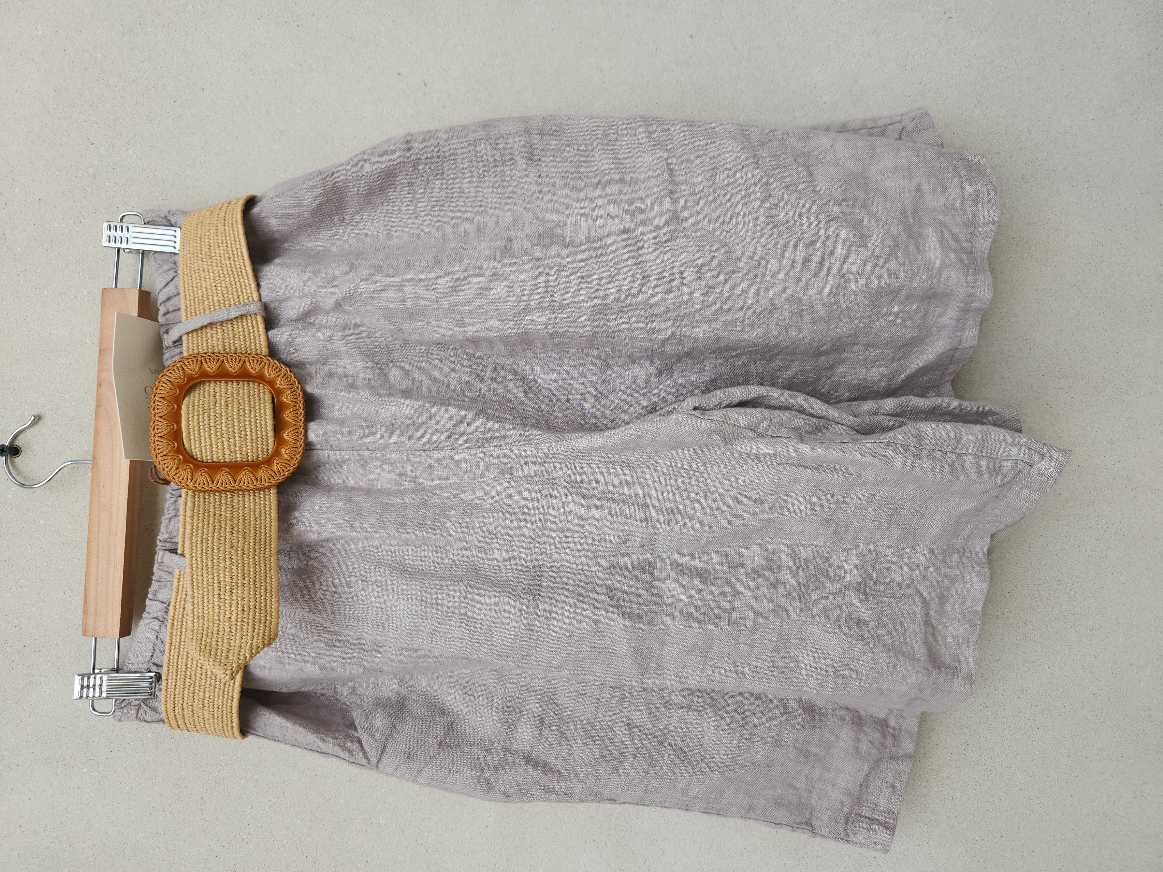 Bermuda en Lino  con cinto' Variedad de colores