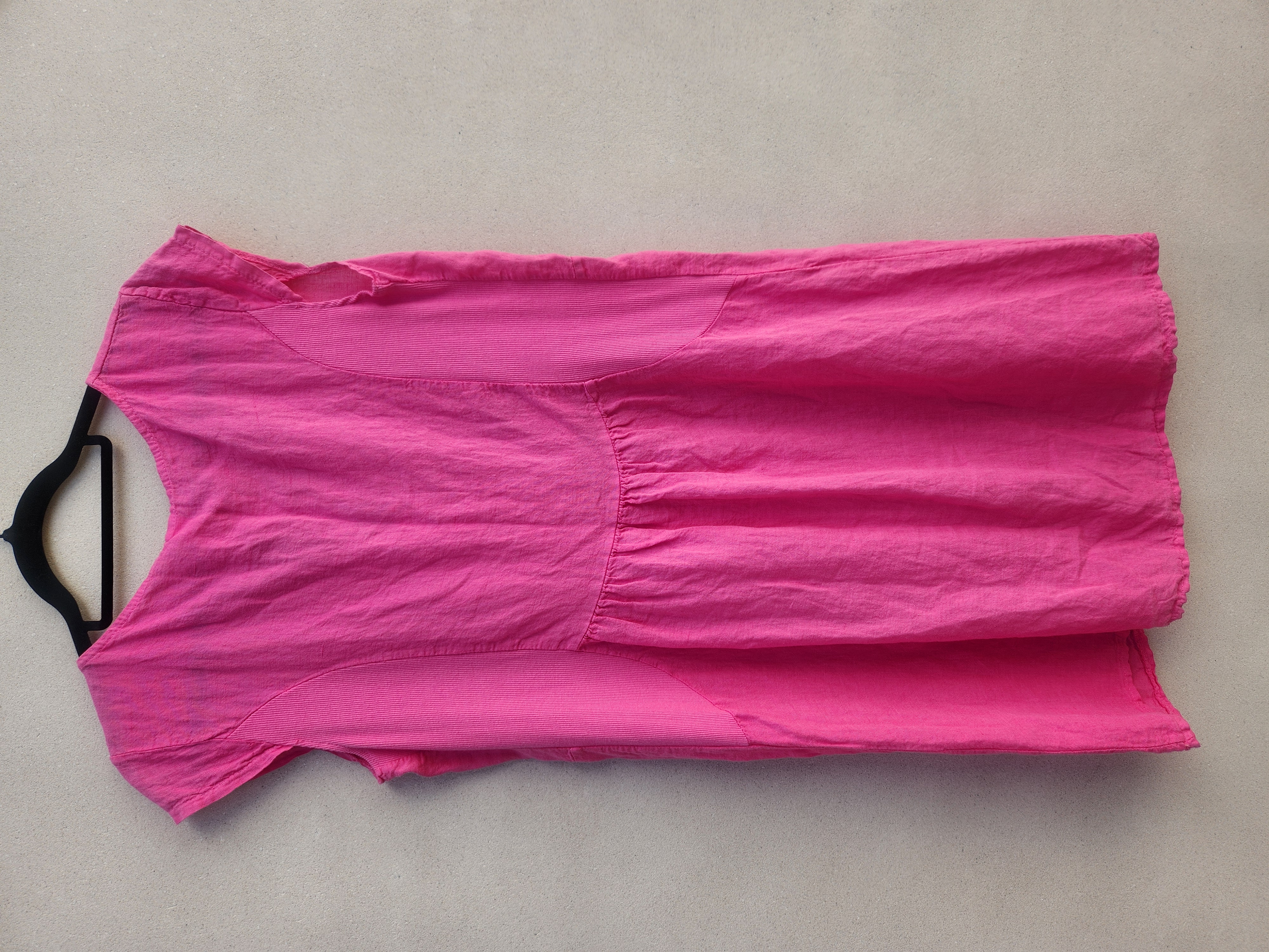 Vestido rosa en lino