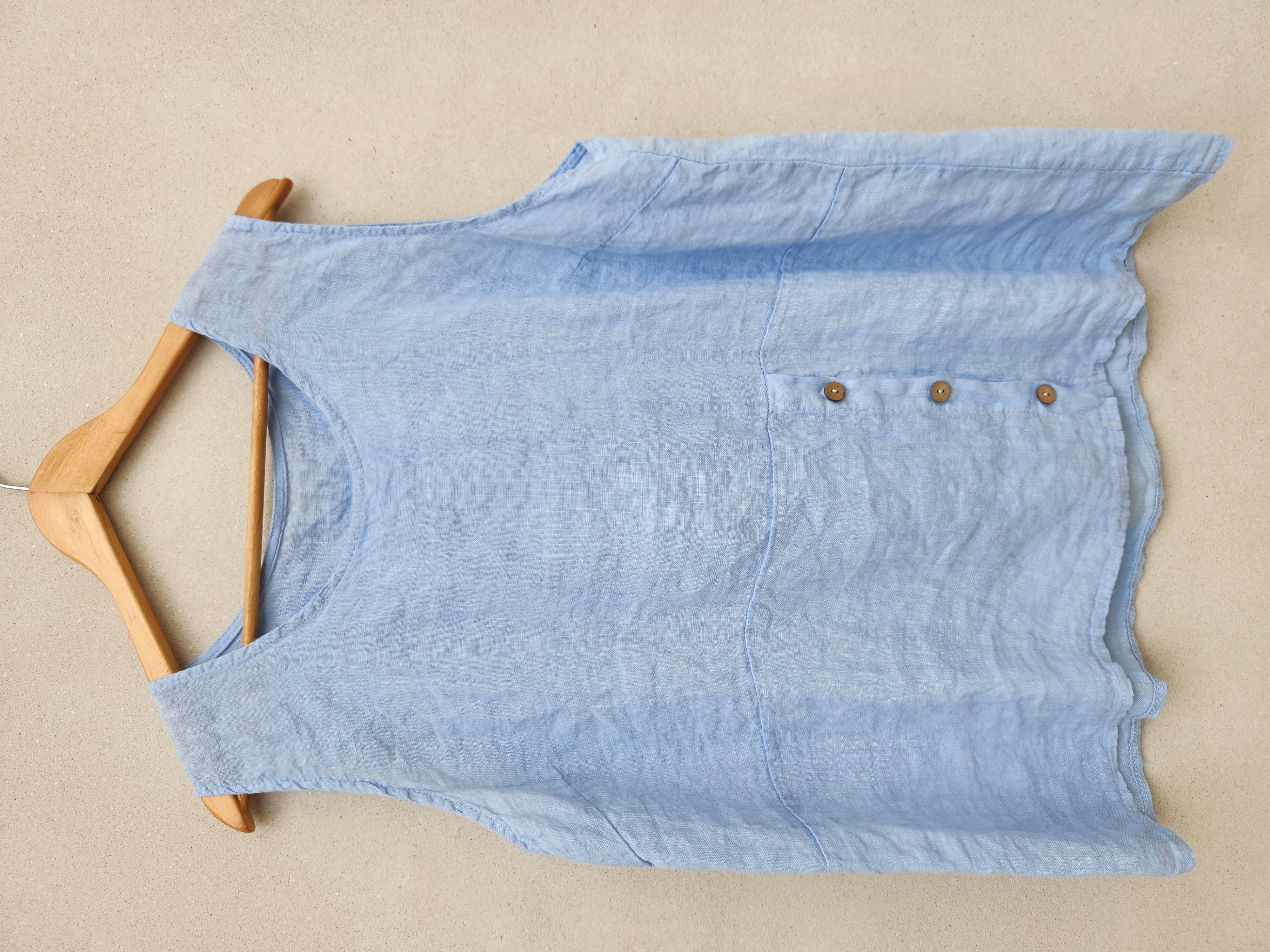 Remera Lino sin mangas