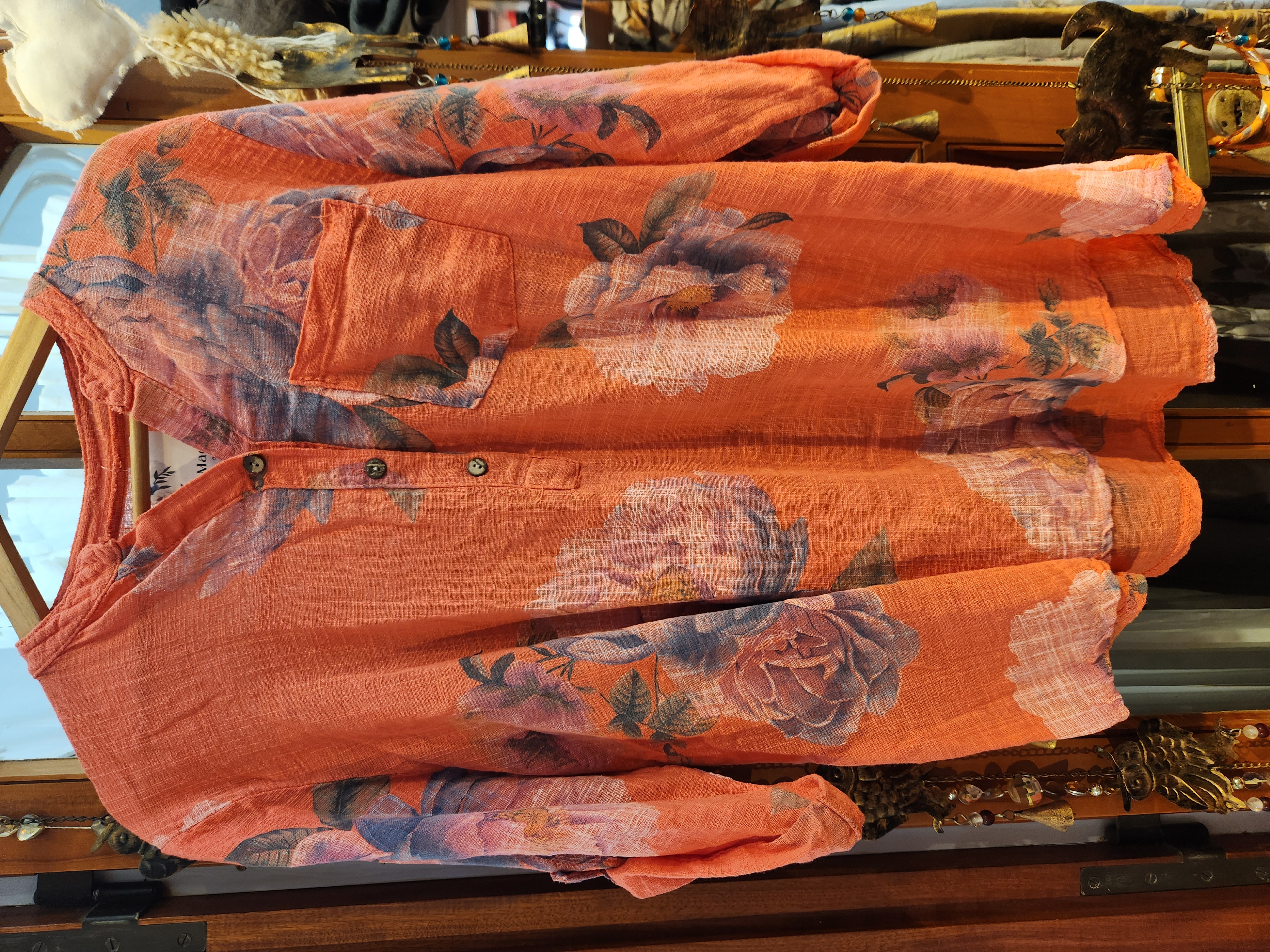 Camisa girasol coral