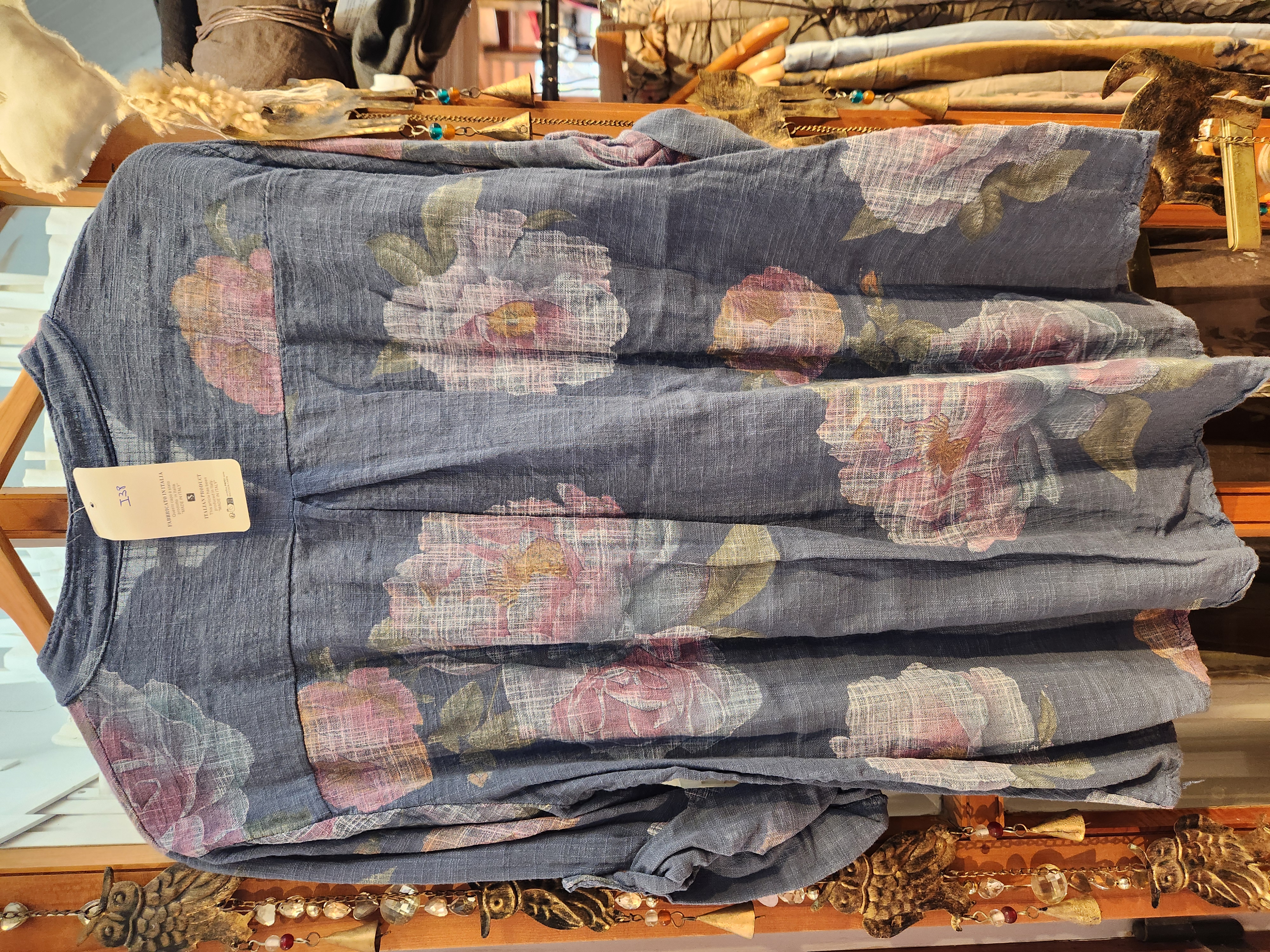 Camisa girasol en azul