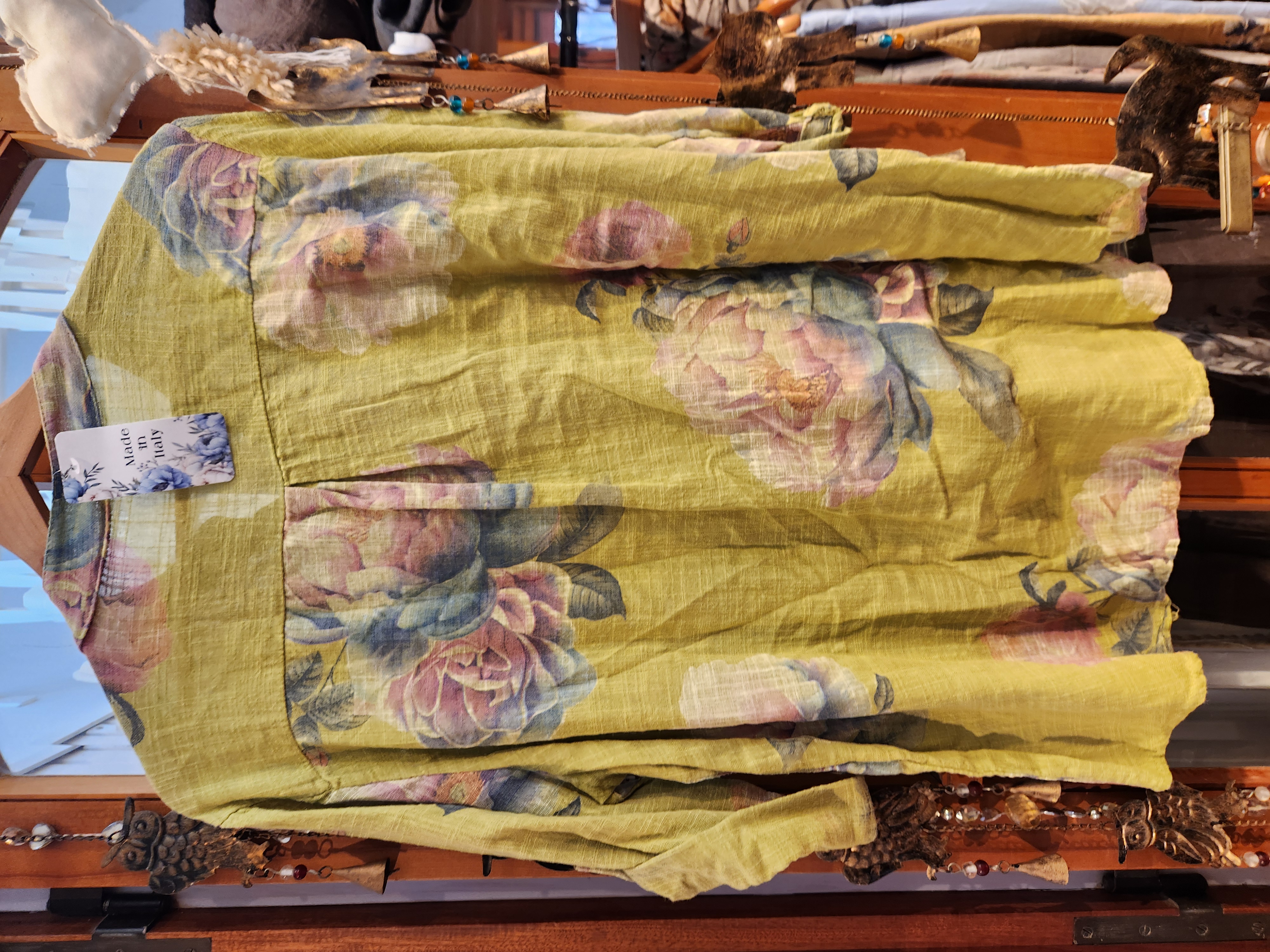 Camisa peonia pistacho