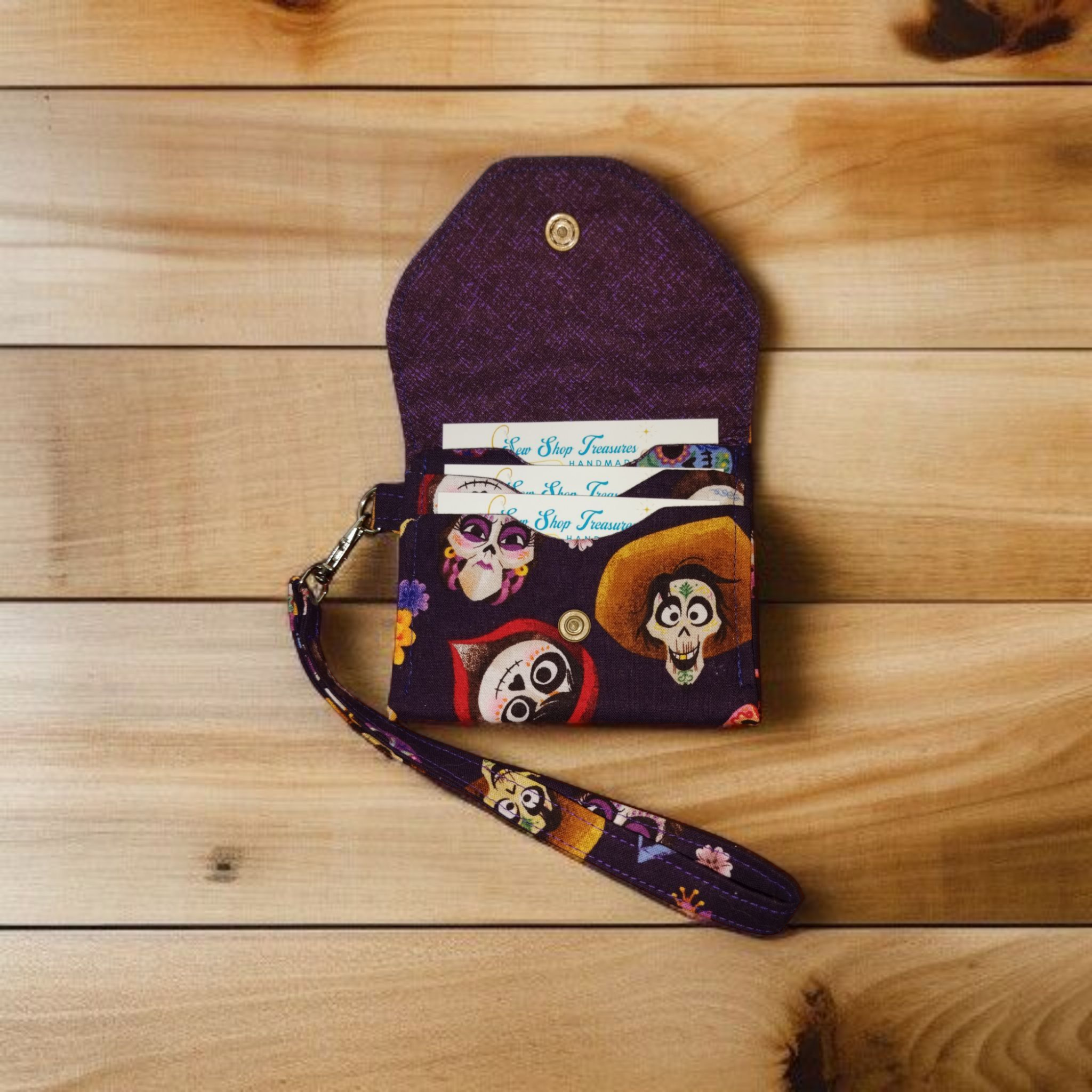 Handmade Fabric Mini Wallet – Small Card Holder, Gift for Women