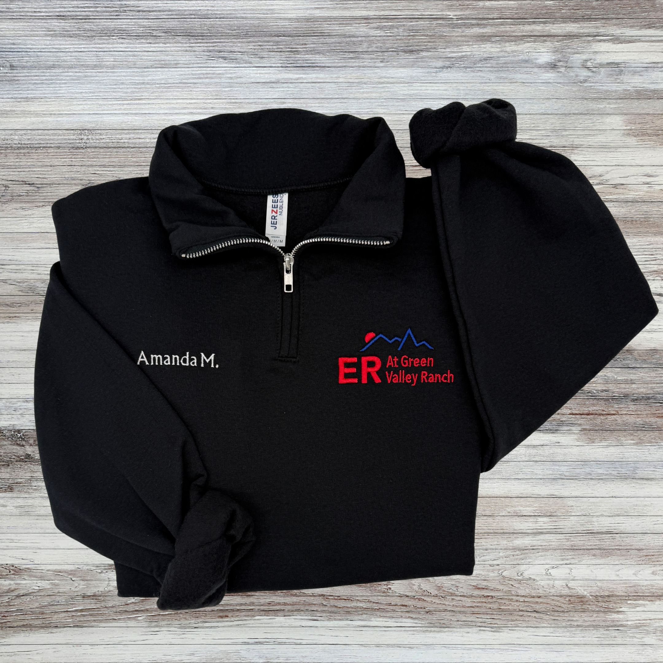 Company Logo - Custom 1/4 Zip Pullover Sweater