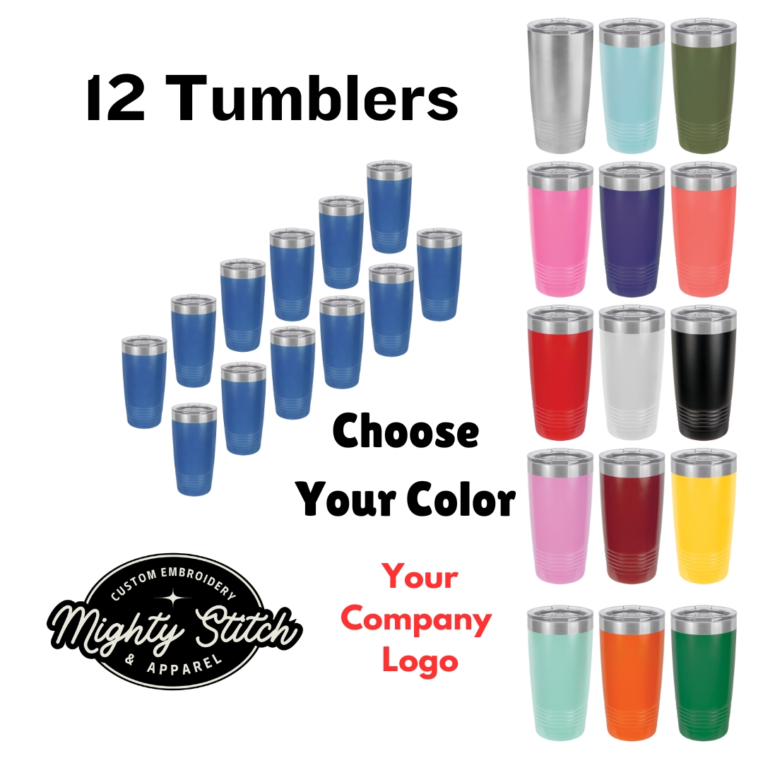 12 Custom Tumblers