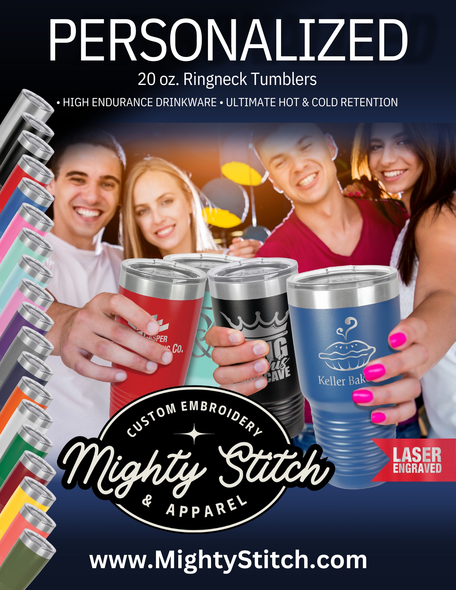 12 Custom Tumblers