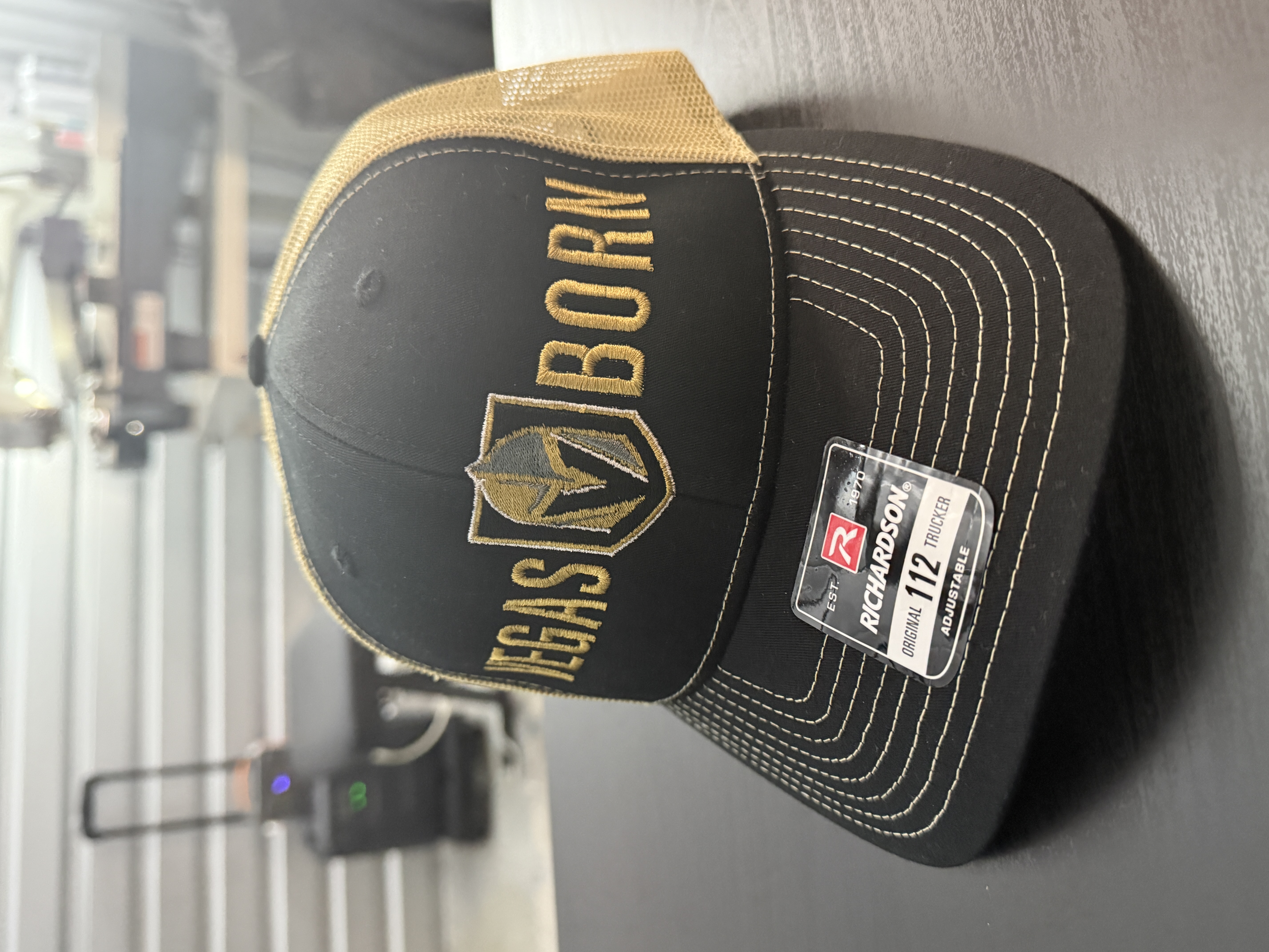 Vegas Born VGK Inspired Black and Gold Hat