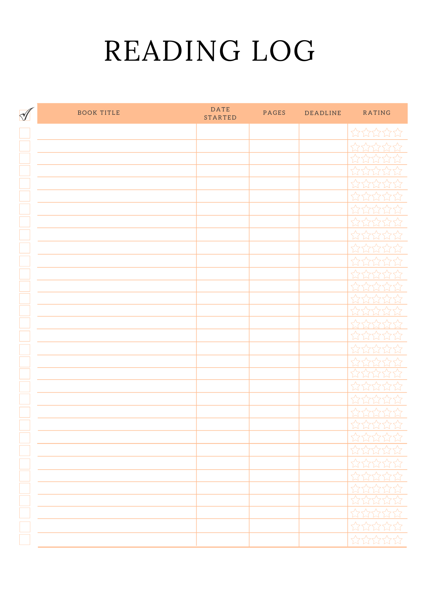 Reading Planner