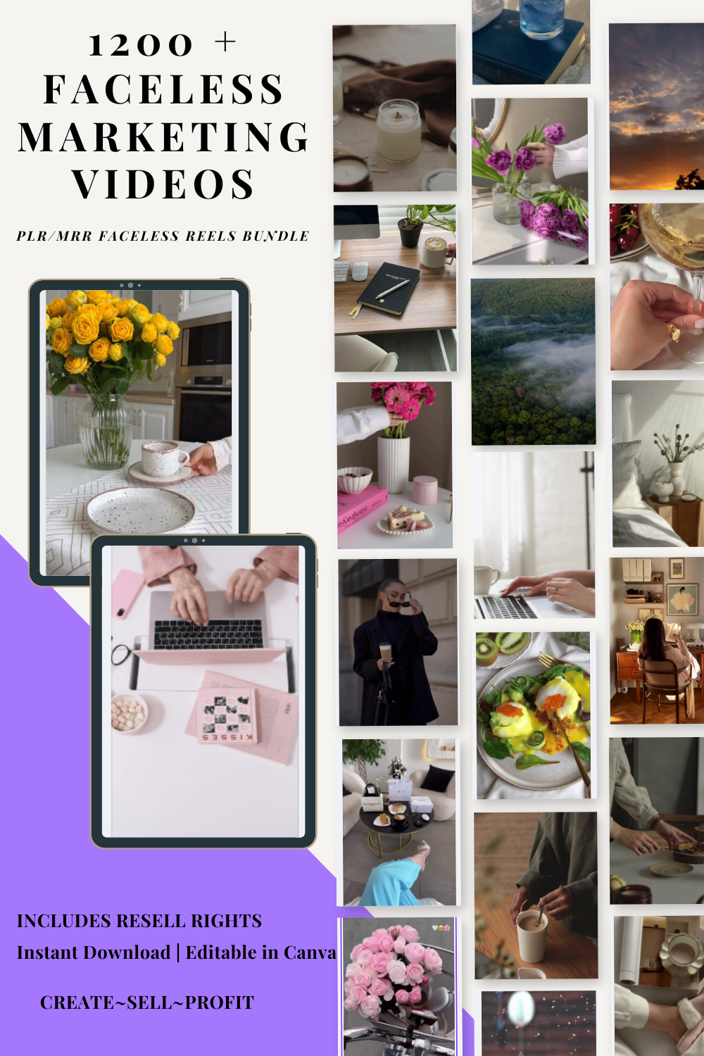 1200 Faceless Video Marketing Reels