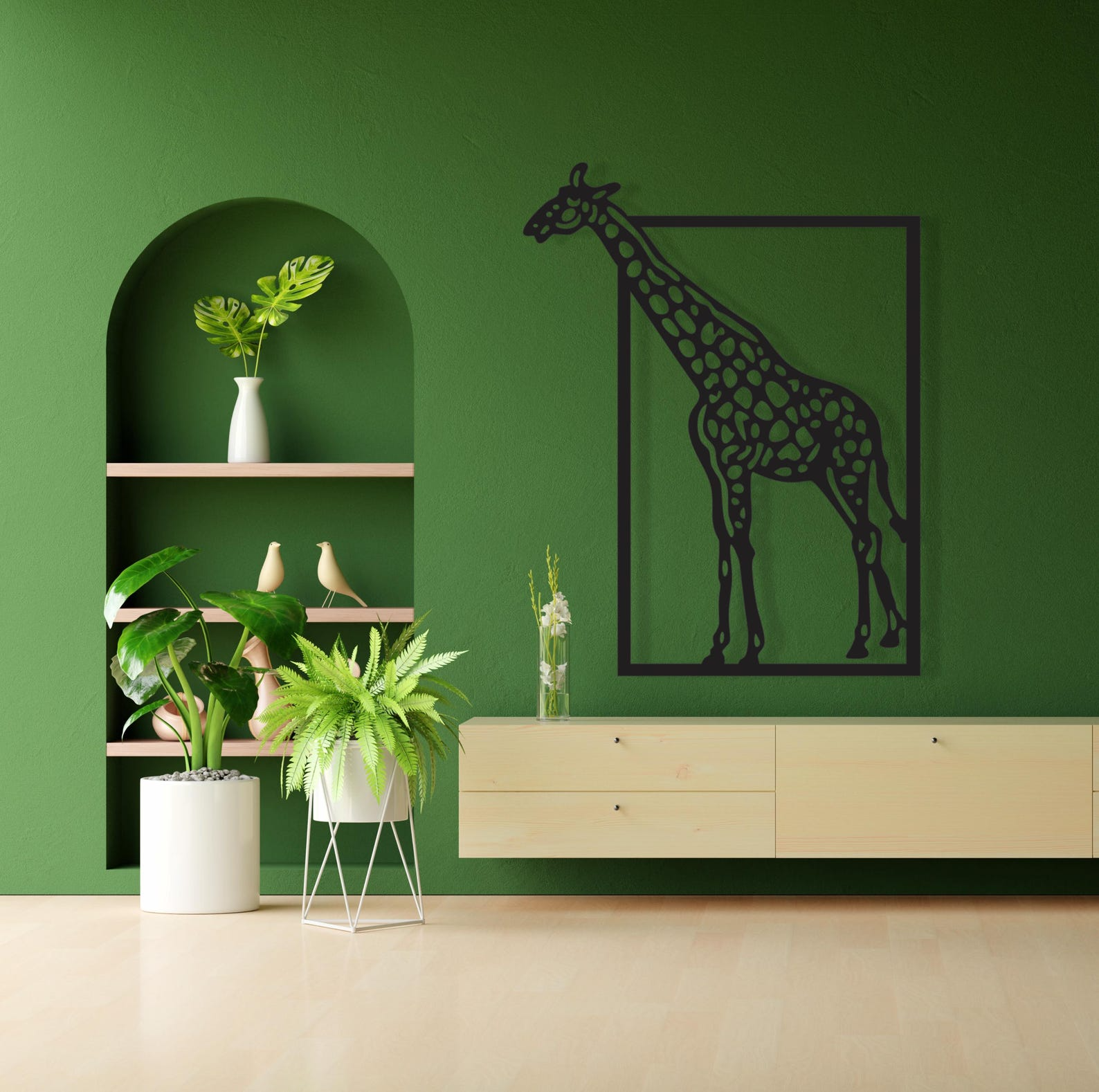 Giraffe Metal Wall Art