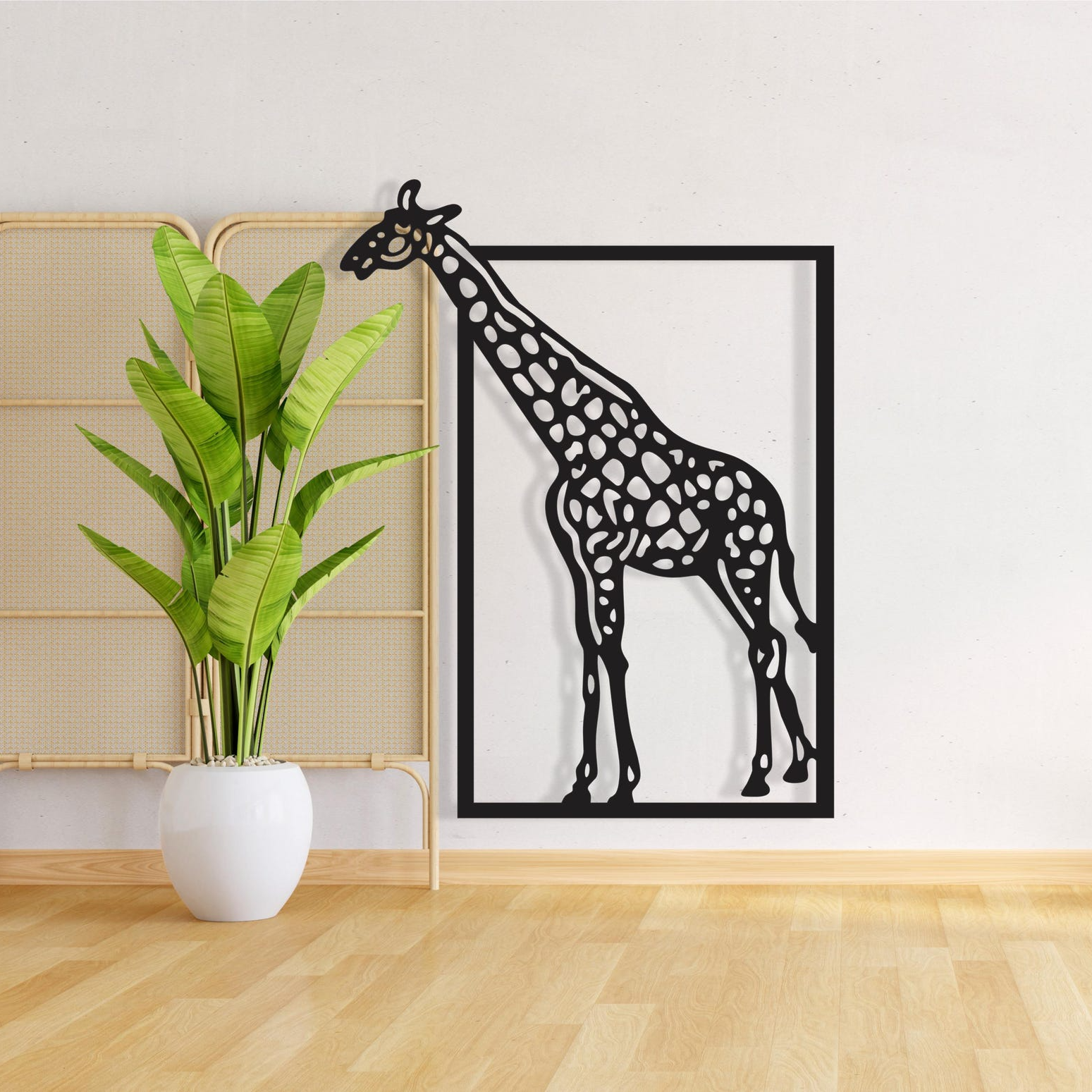 Giraffe Metal Wall Art