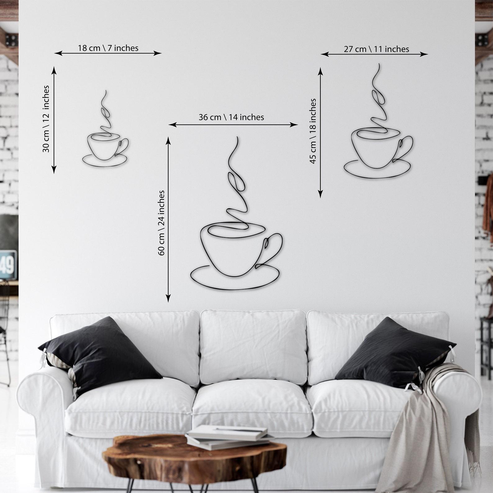 Minimalist Coffee Cup Wall Art