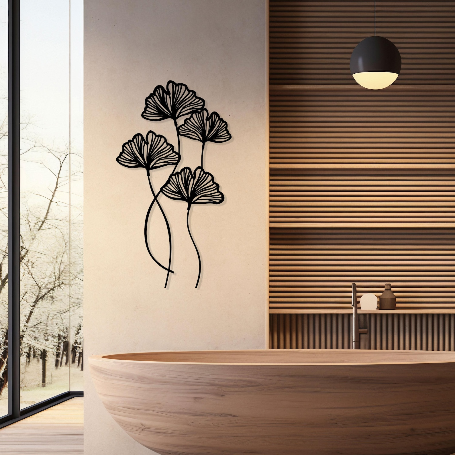 Metal Floral Wall Art