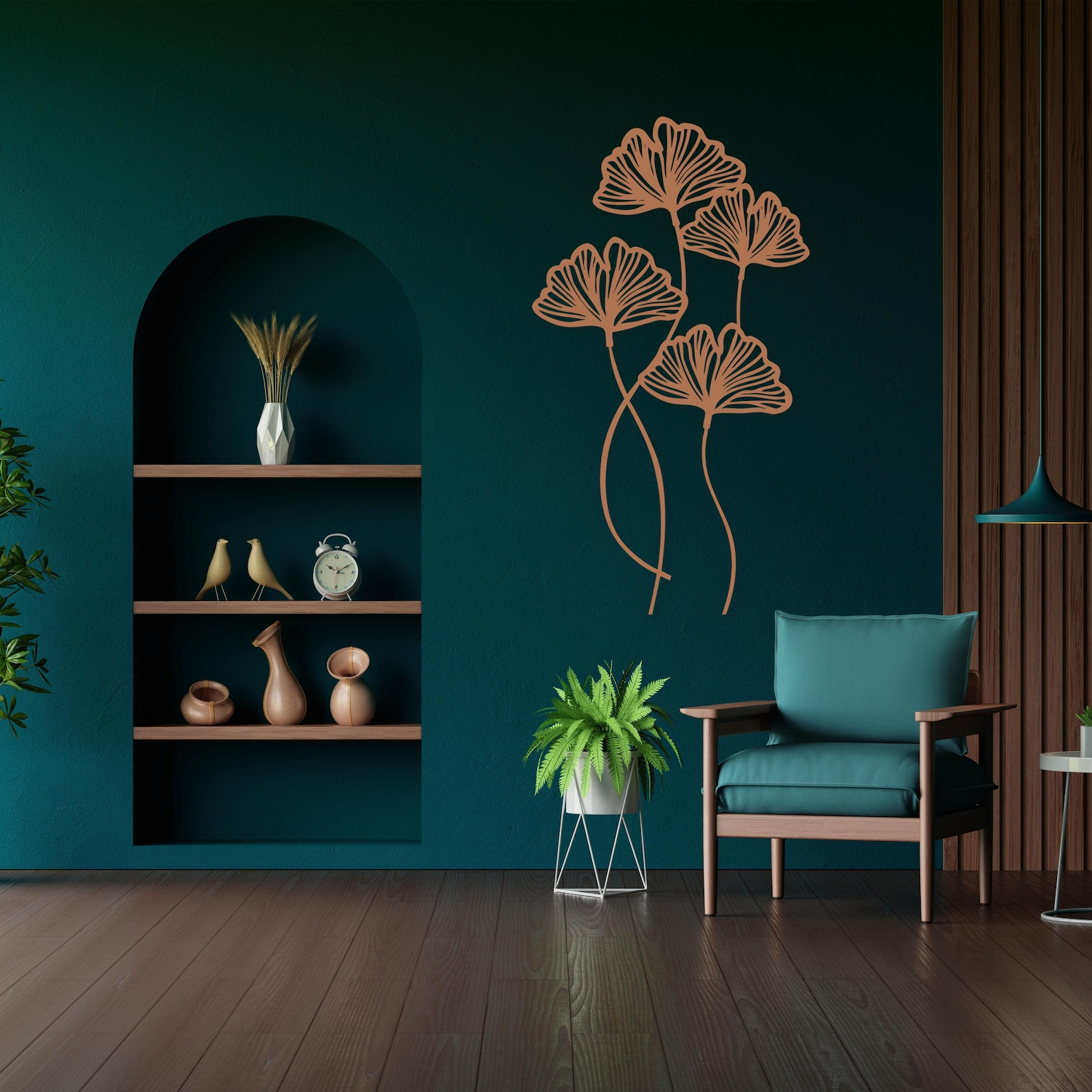 Metal Floral Wall Art