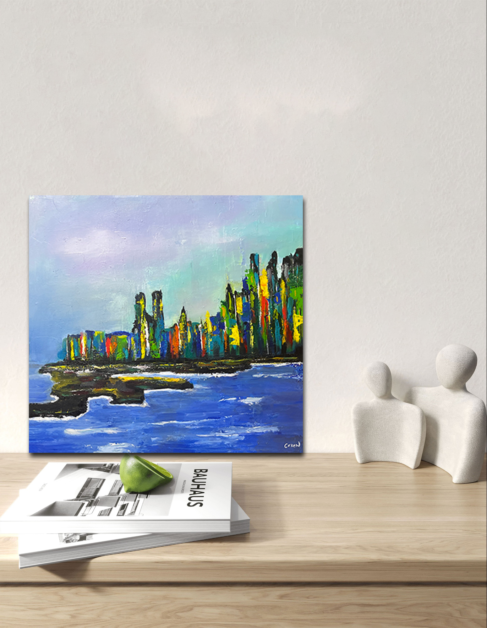 Abstract Cityscape Painting