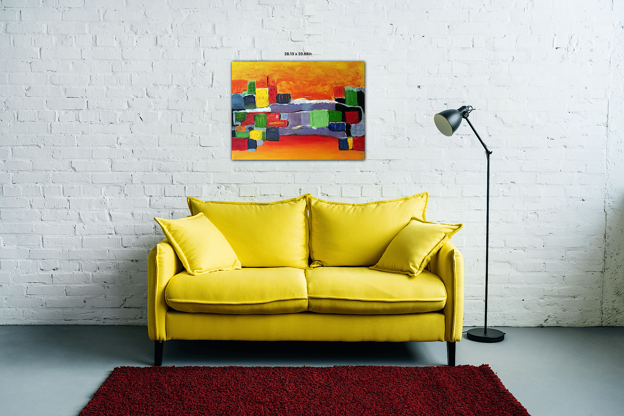 Abstract Acrylic Painting