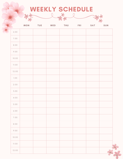 Weekly Schedule Planner