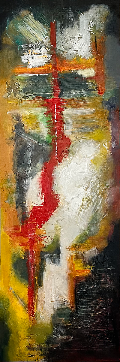 Abstract Vertical Painting