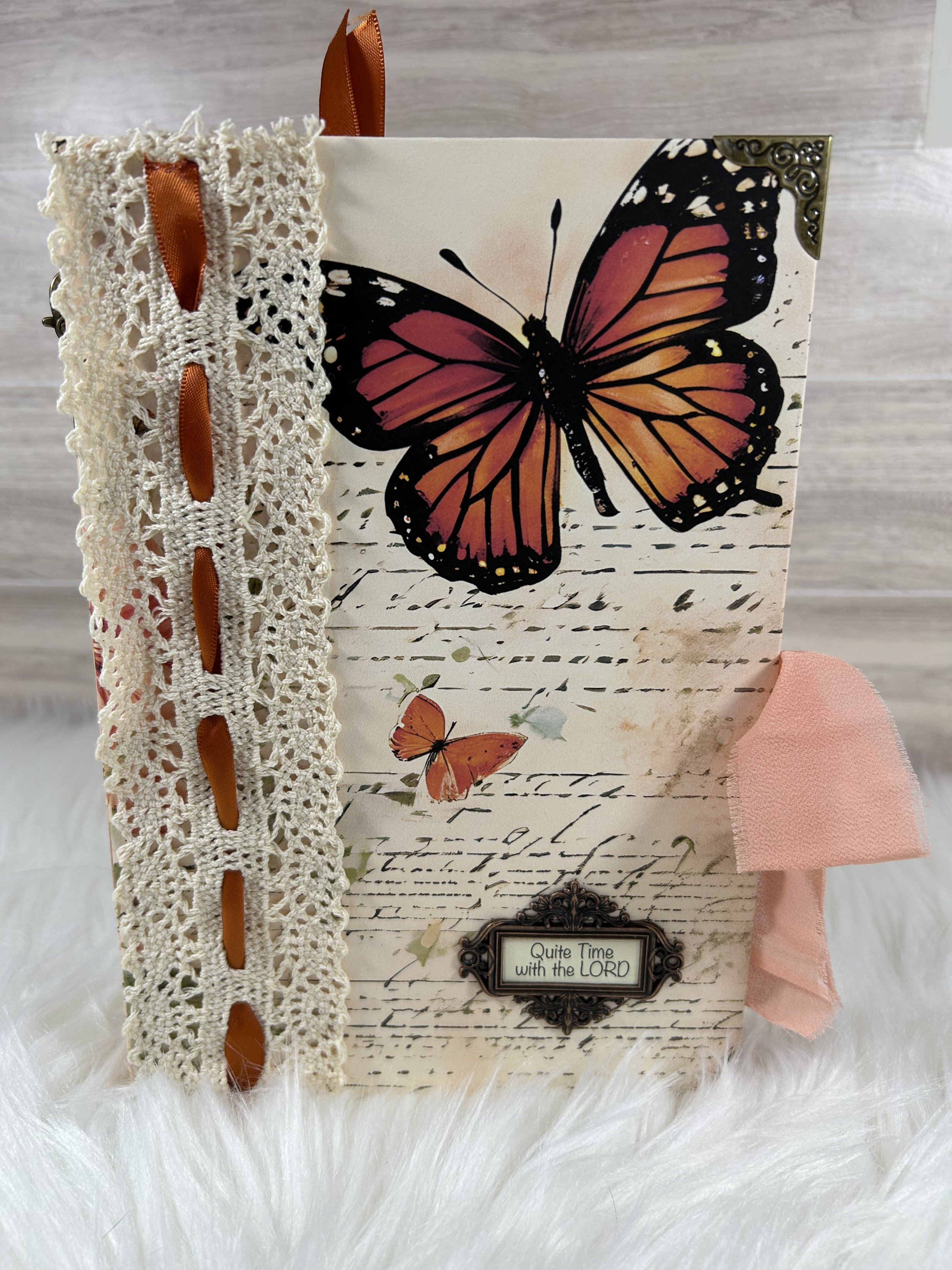"Quiet Time with the LORD" – Handmade Christian Prayer Journal