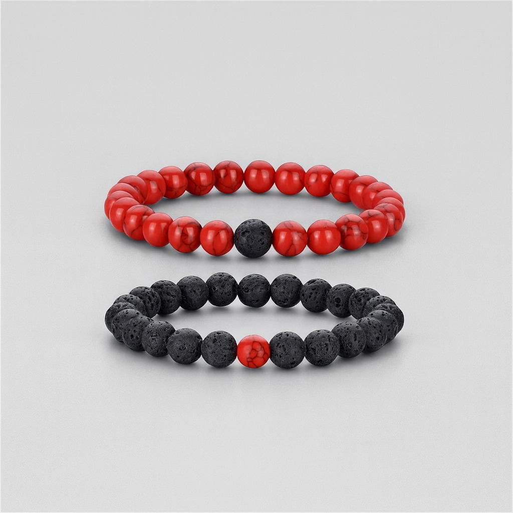Shadow & Flame Duo Couples Beads