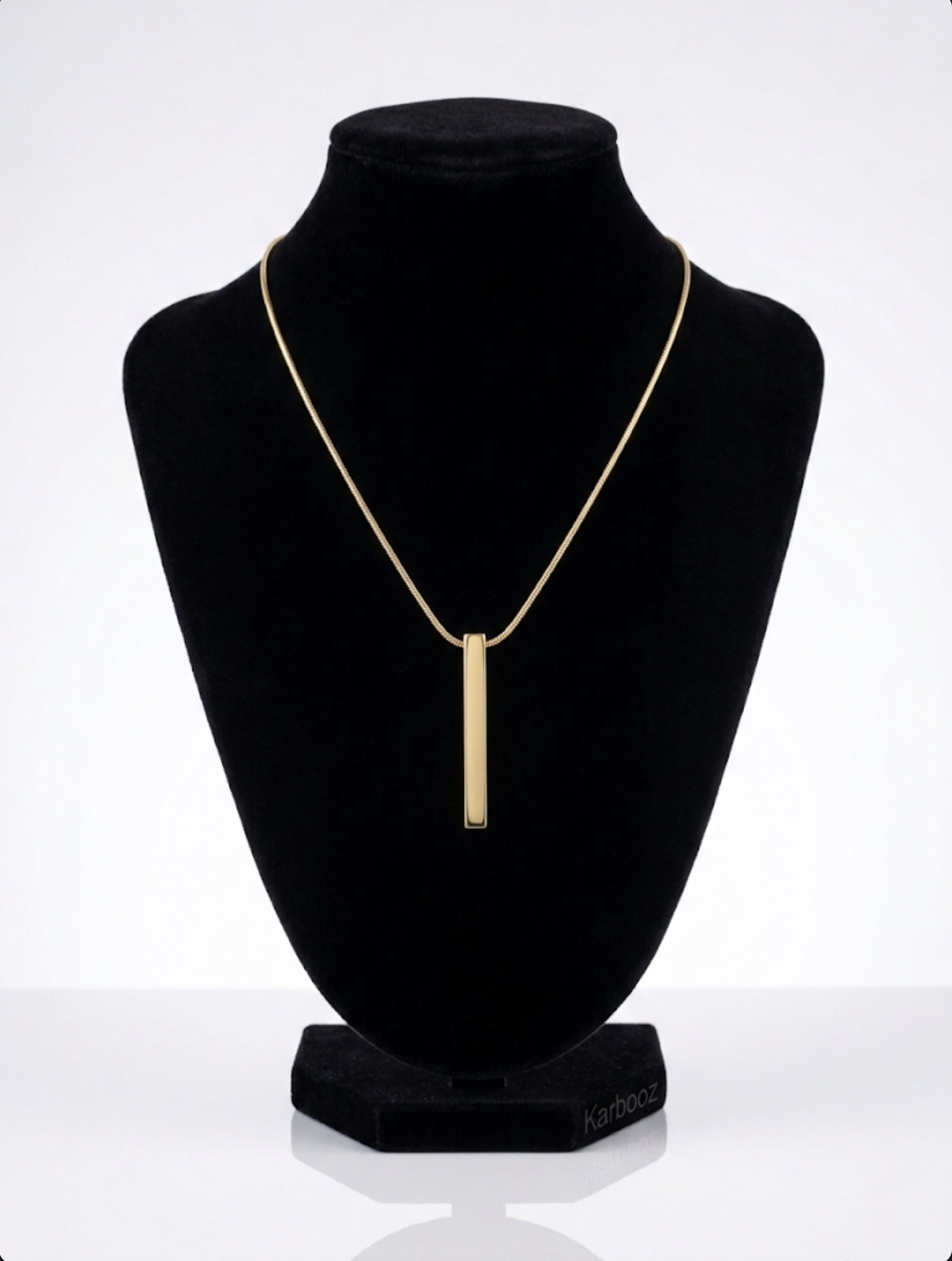 Vertical Gold Bar Pendant