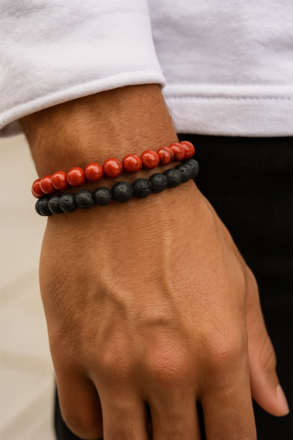 Shadow & Flame Duo  Couples Beads