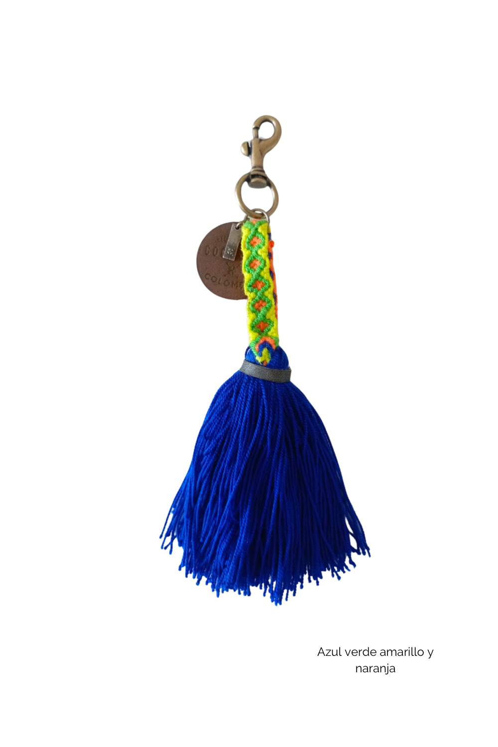Charm artesanal con tejido Wayuu