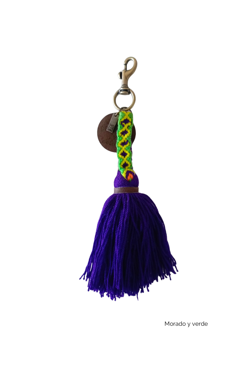 Charm artesanal con tejido Wayuu