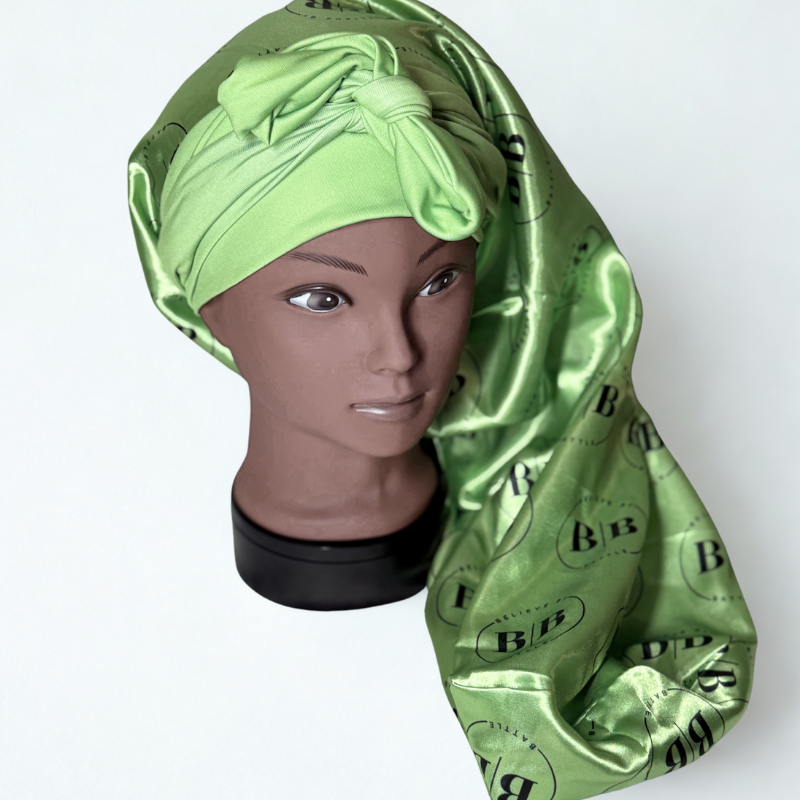 GROWTH – Long LUXE Bonnet (Light Green)