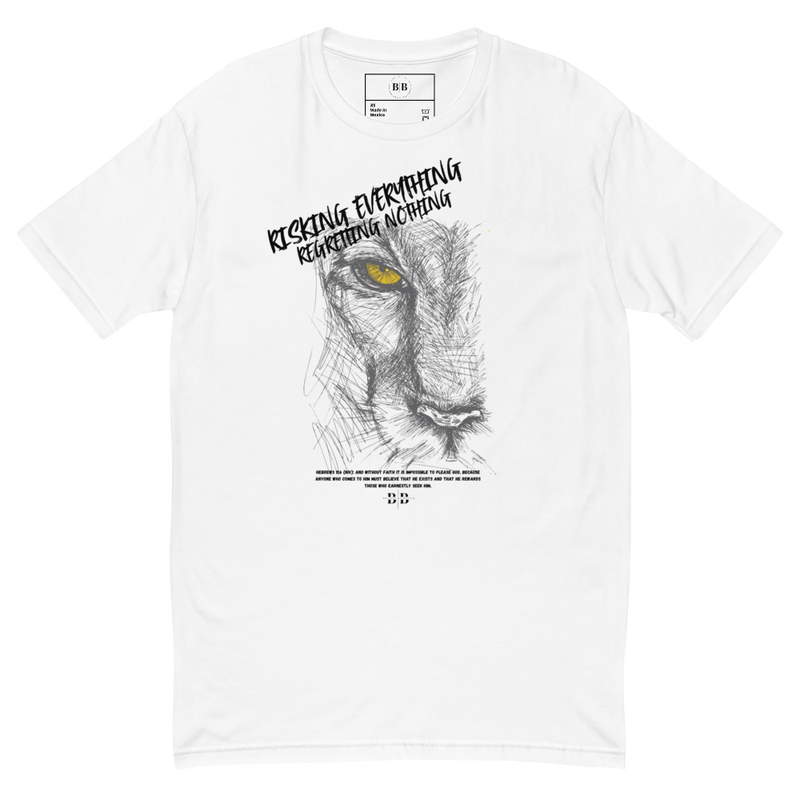 "Risking Everything Regretting Nothing" – Premium Fitted Tee