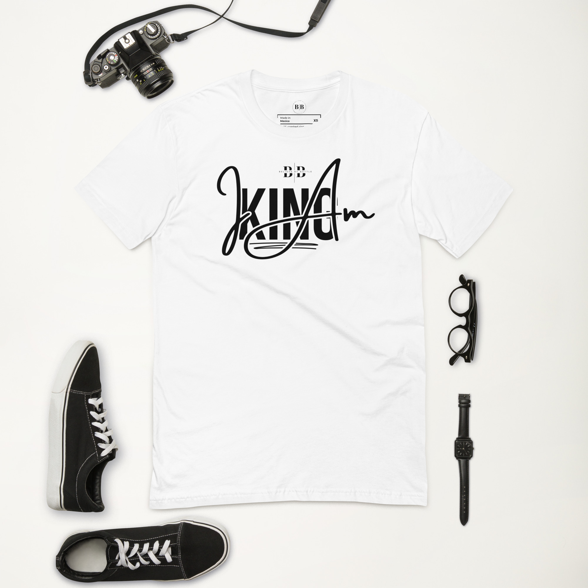 Believe By Battle "I Am King" Premium Fitted Tee