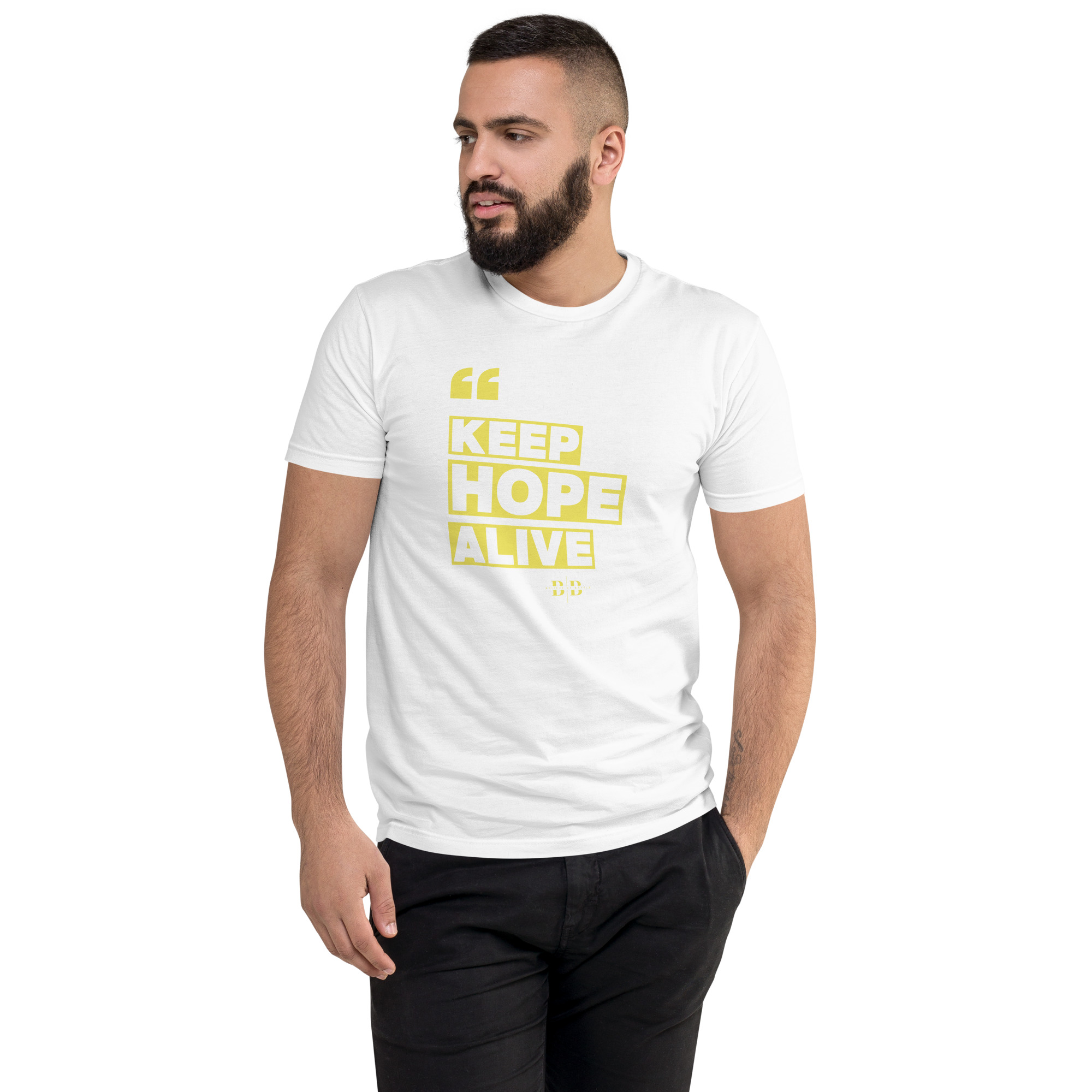 Believe By Battle "Keep hope alive" Premium fitted tee