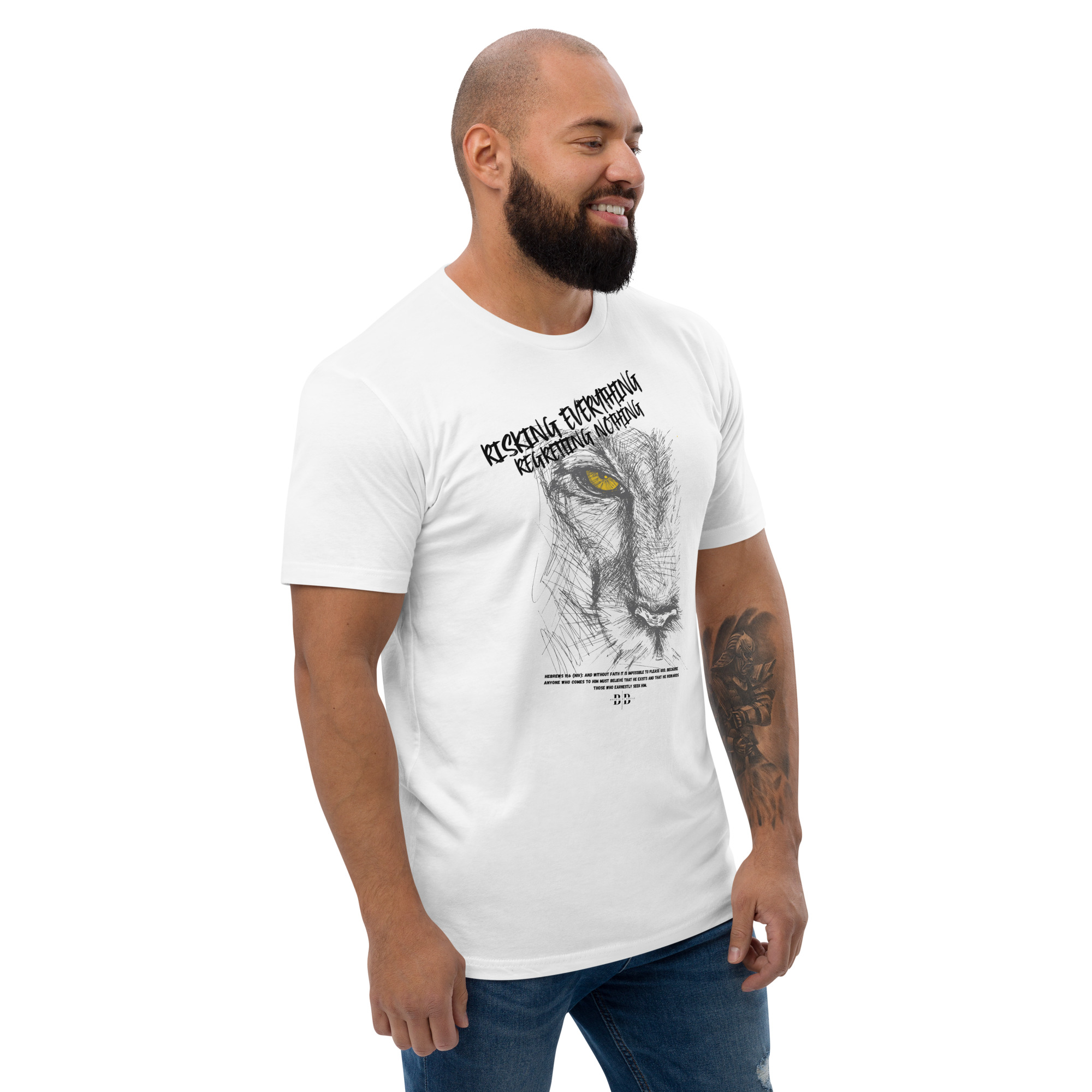"Risking Everything Regretting Nothing" – Premium Fitted Tee