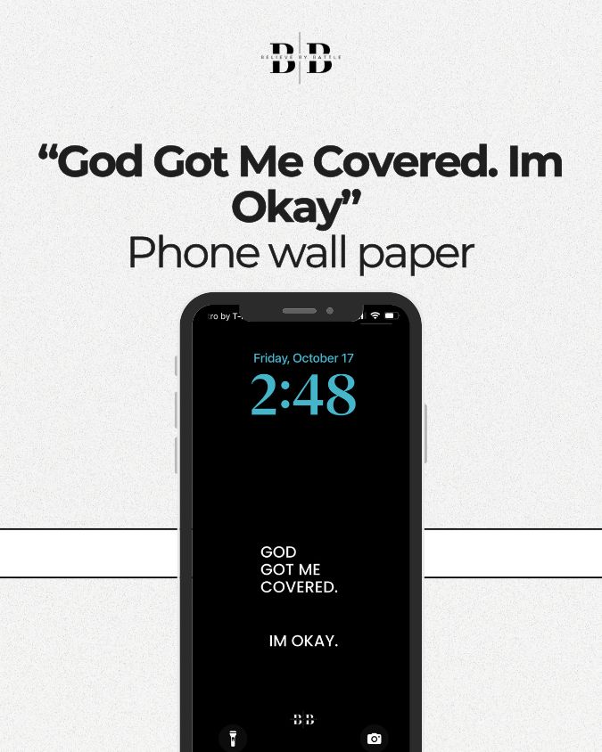 God Got Me Covered. I’m Okay – Phone Wallpaper 