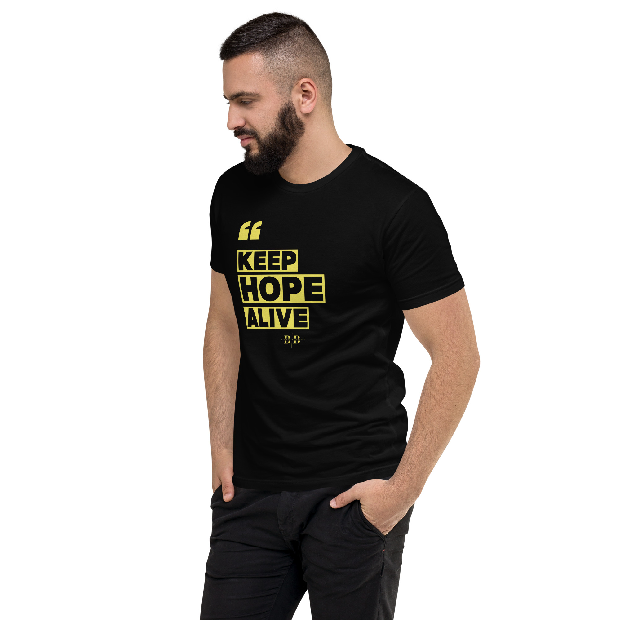 Believe By Battle "Keep hope alive" Premium fitted tee