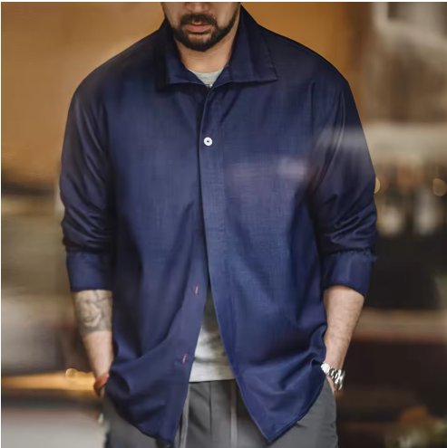 Men's Navy Blue Shirt