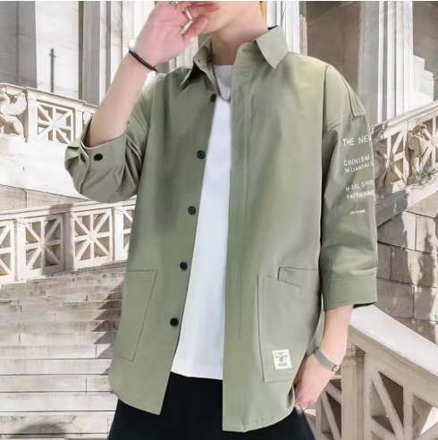 Green Casual Jacket