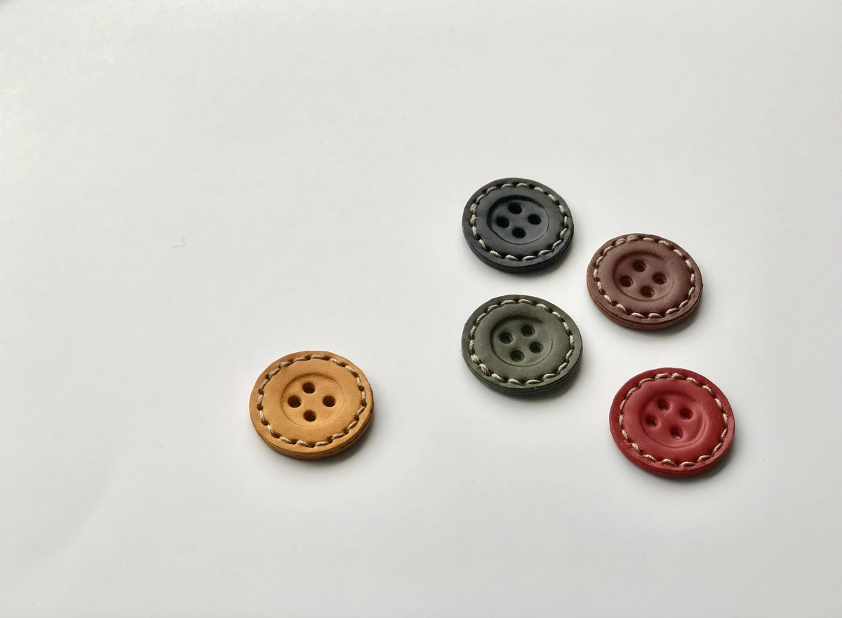 Colorful Leather Buttons