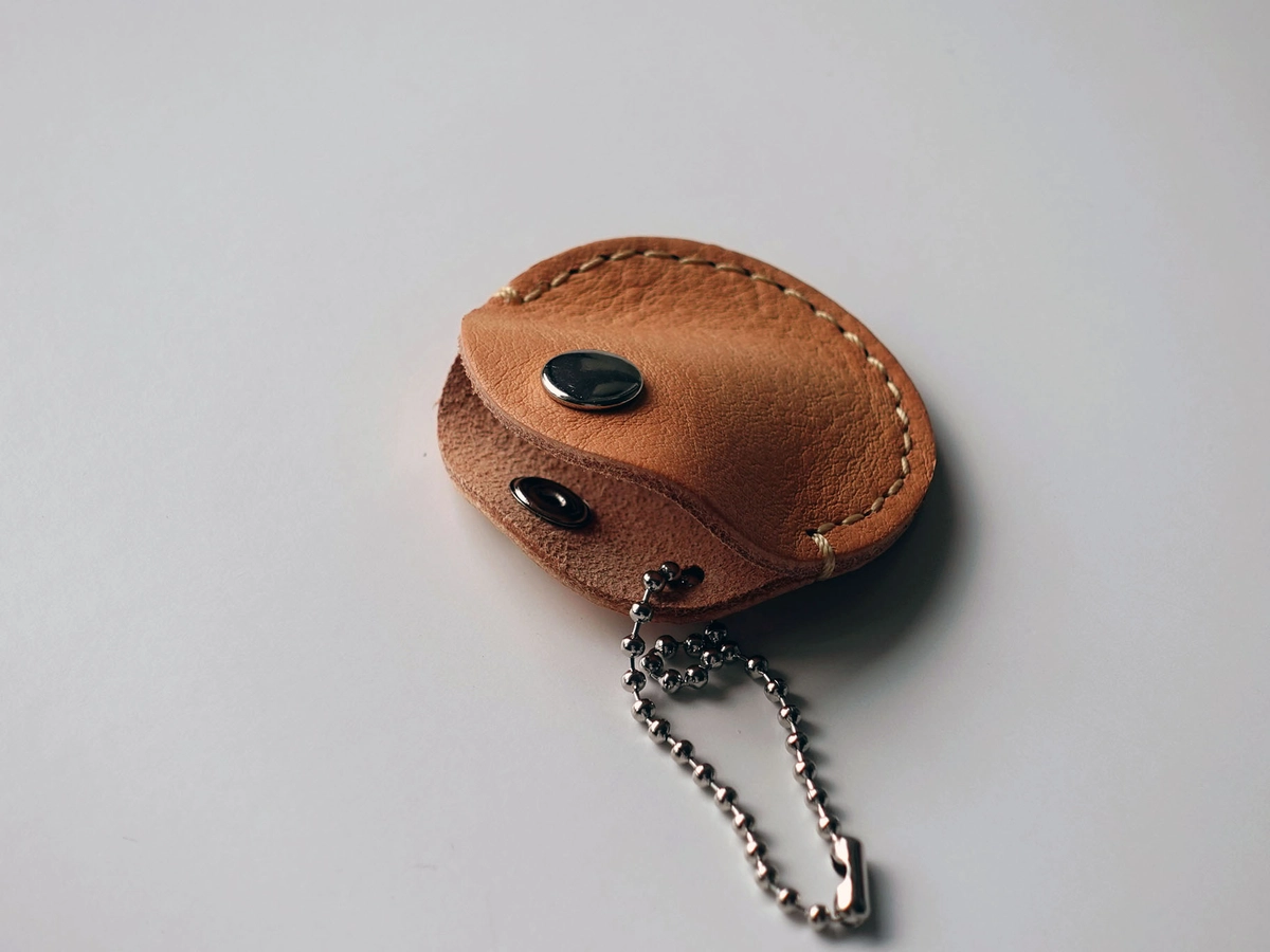 Leather Coin Pouch Keychains