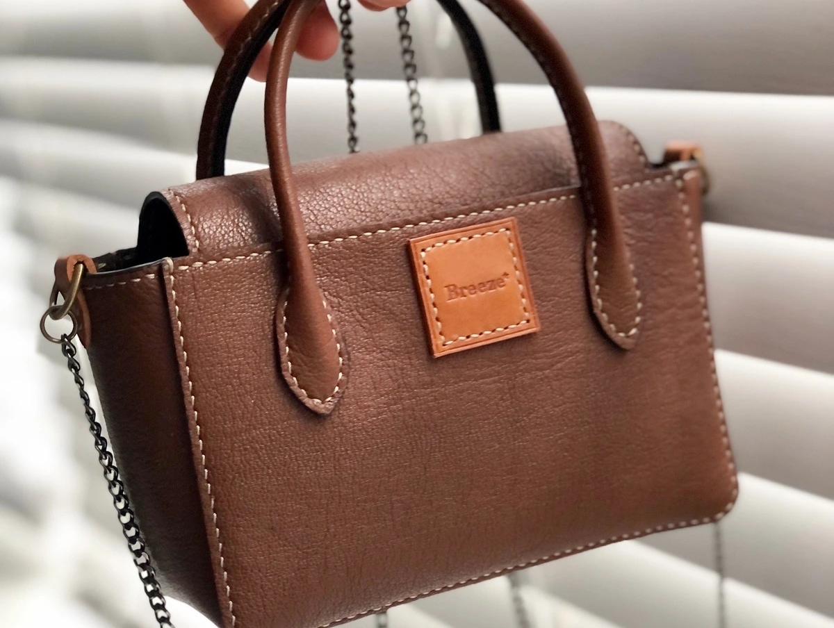 Brown LeatherMini  Handbag